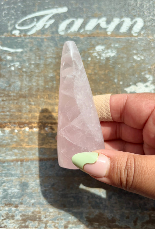 Gorgeous Rose Quartz Ring Holder | Opt B