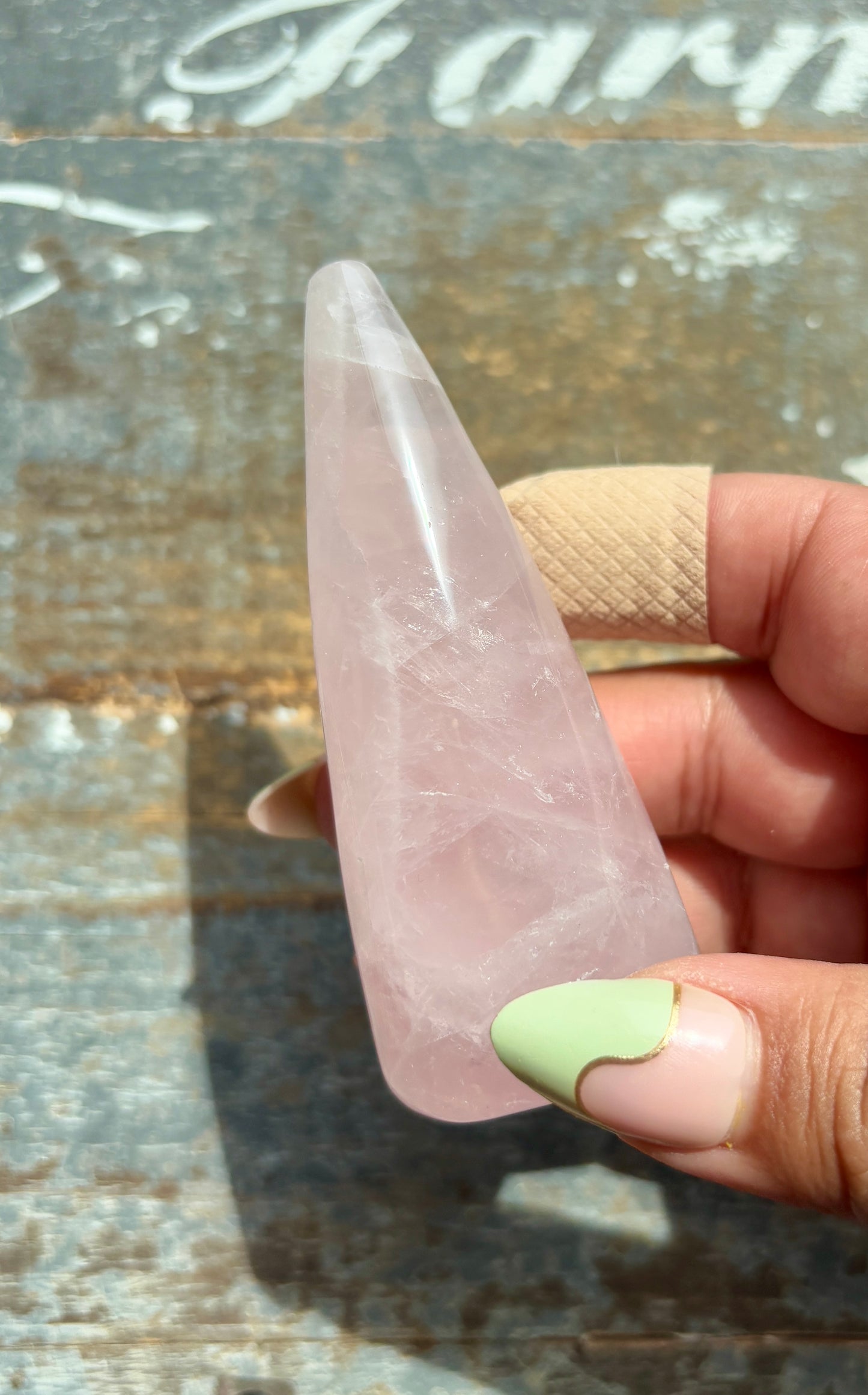 Gorgeous Rose Quartz Ring Holder | Opt B