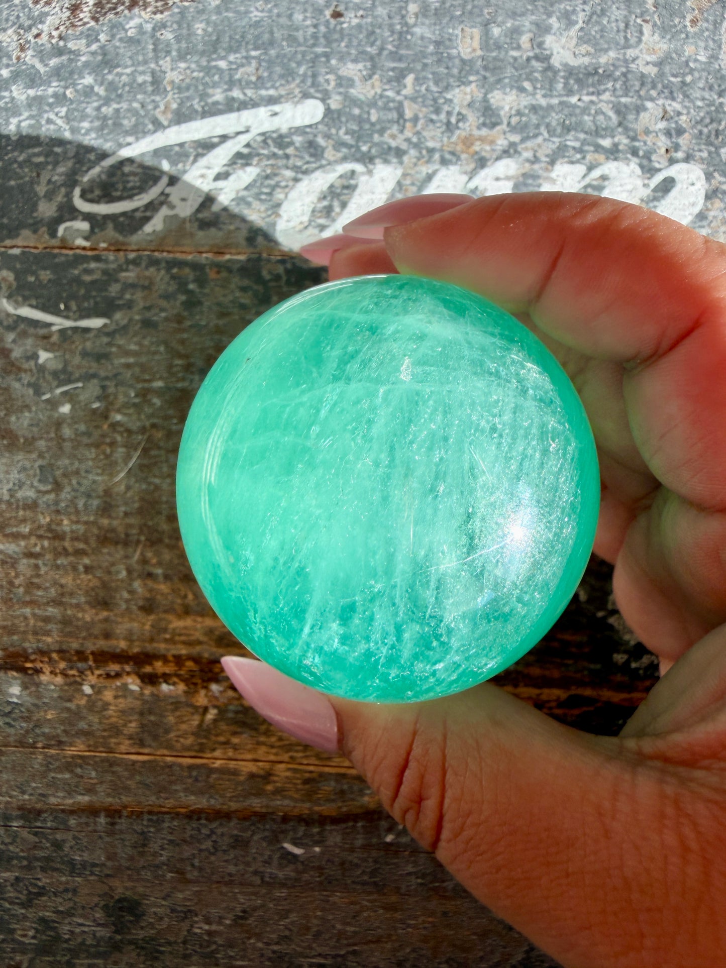 Gorgeous Blue Lake Fluorite Sphere | Opt E