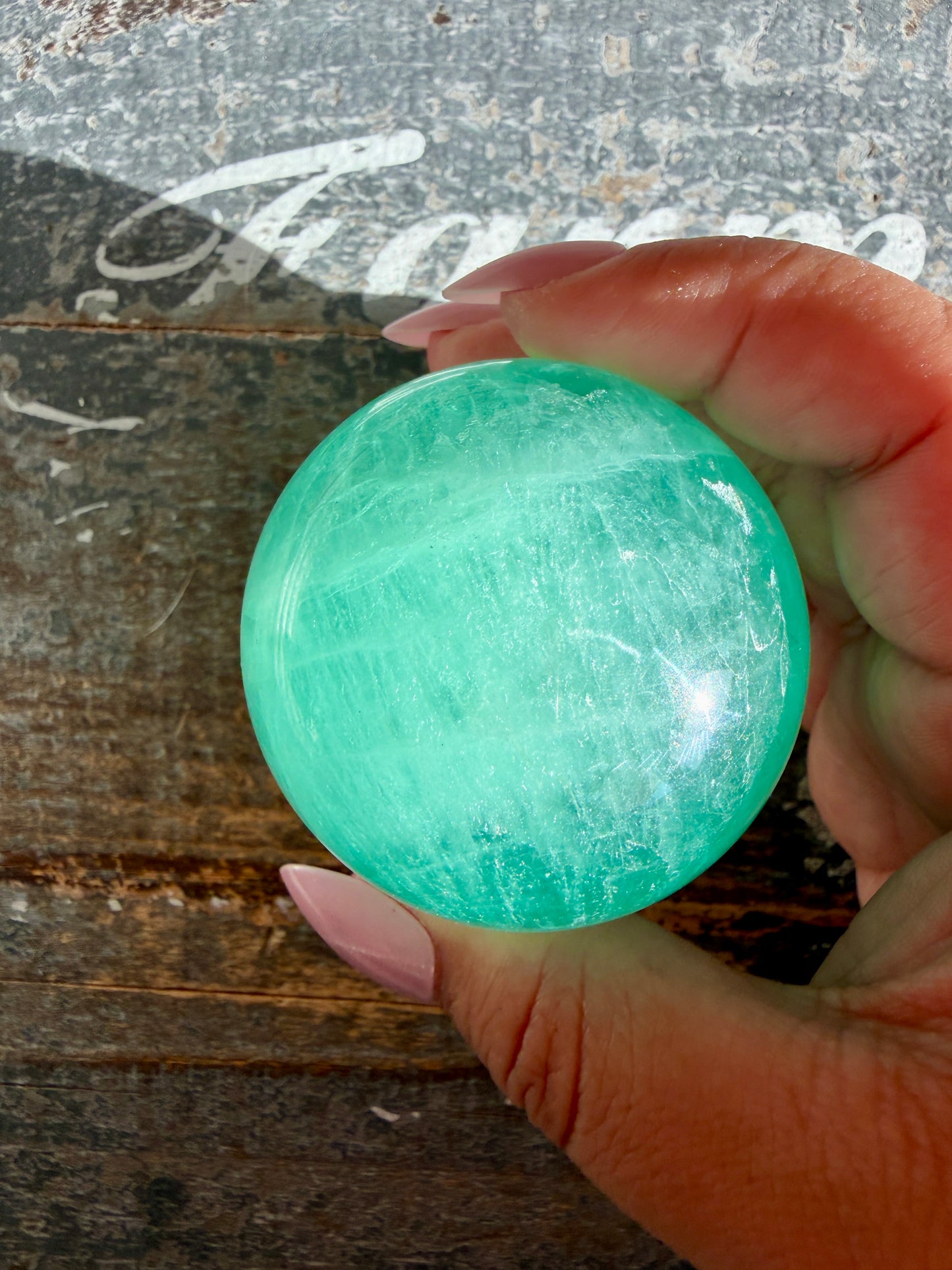 Gorgeous Blue Lake Fluorite Sphere | Opt E