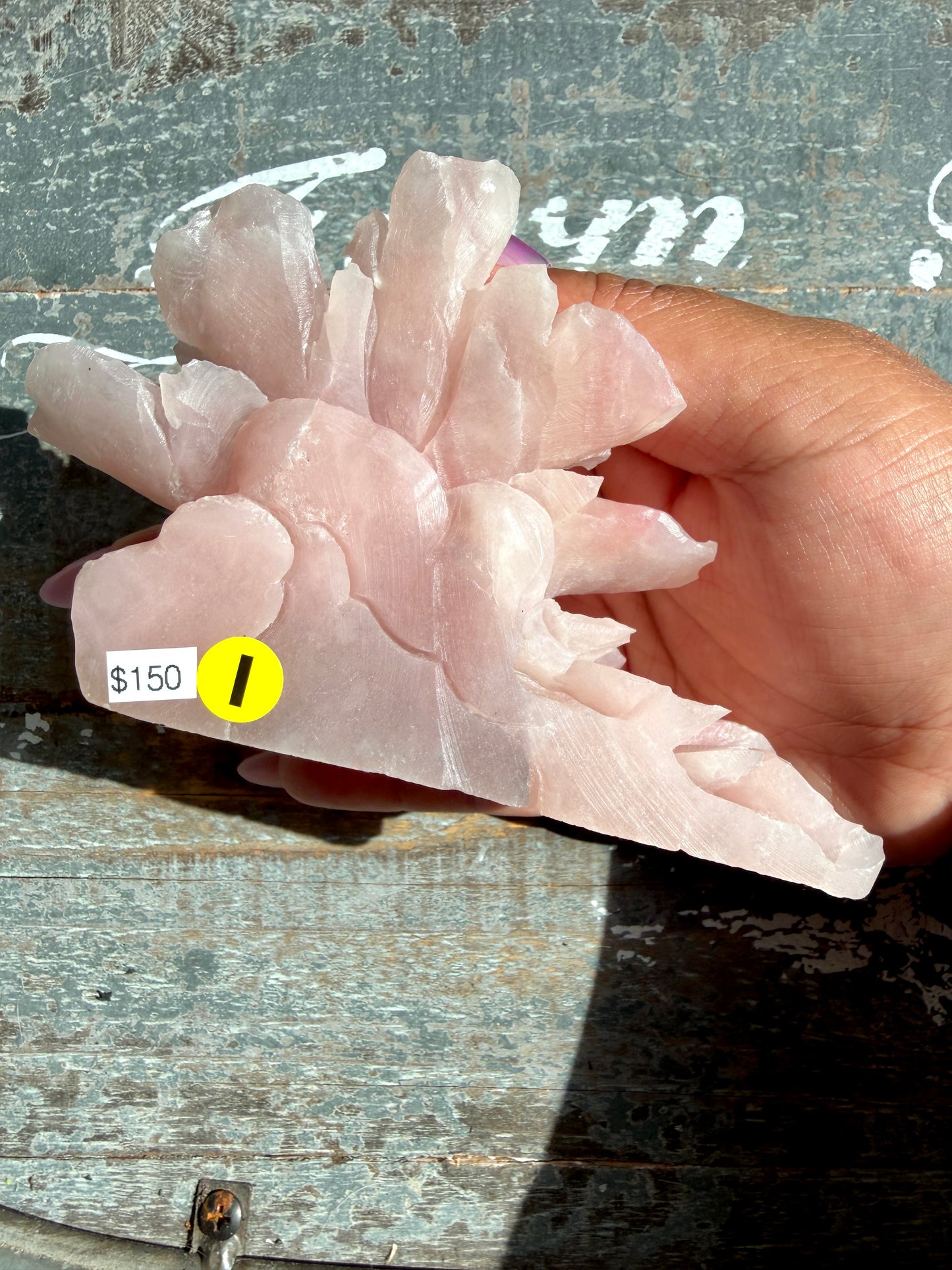 Gorgeous Pink Opal Hand Carved Flower | Opt I