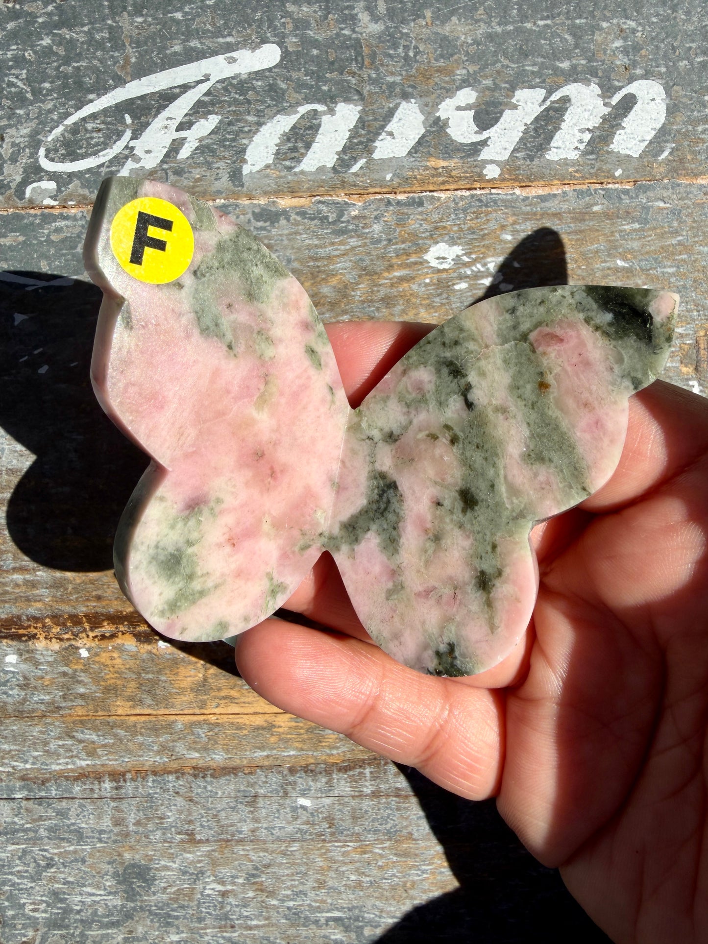 Gorgeous Pink Thulite & Epidote Butterfly | Opt F
