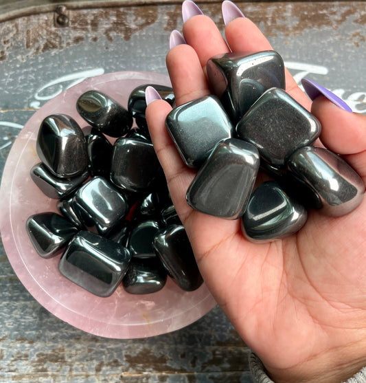 One (1) Gorgeous Hematite Tumble