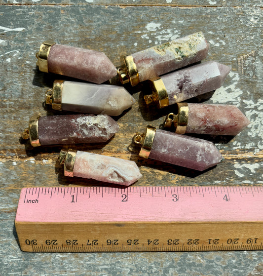 One (1) Pink Amethyst Pendant from Brazil | Intuitively Chosen