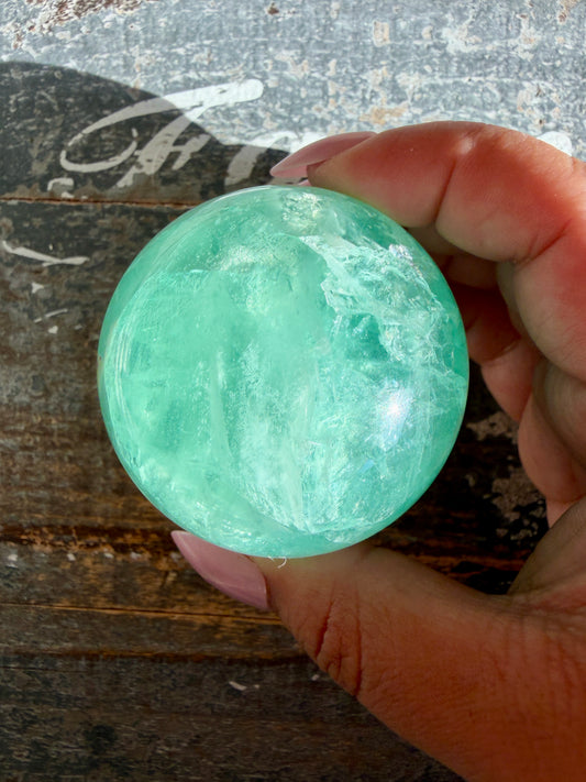 Gorgeous Blue Lake Fluorite Sphere | Opt B