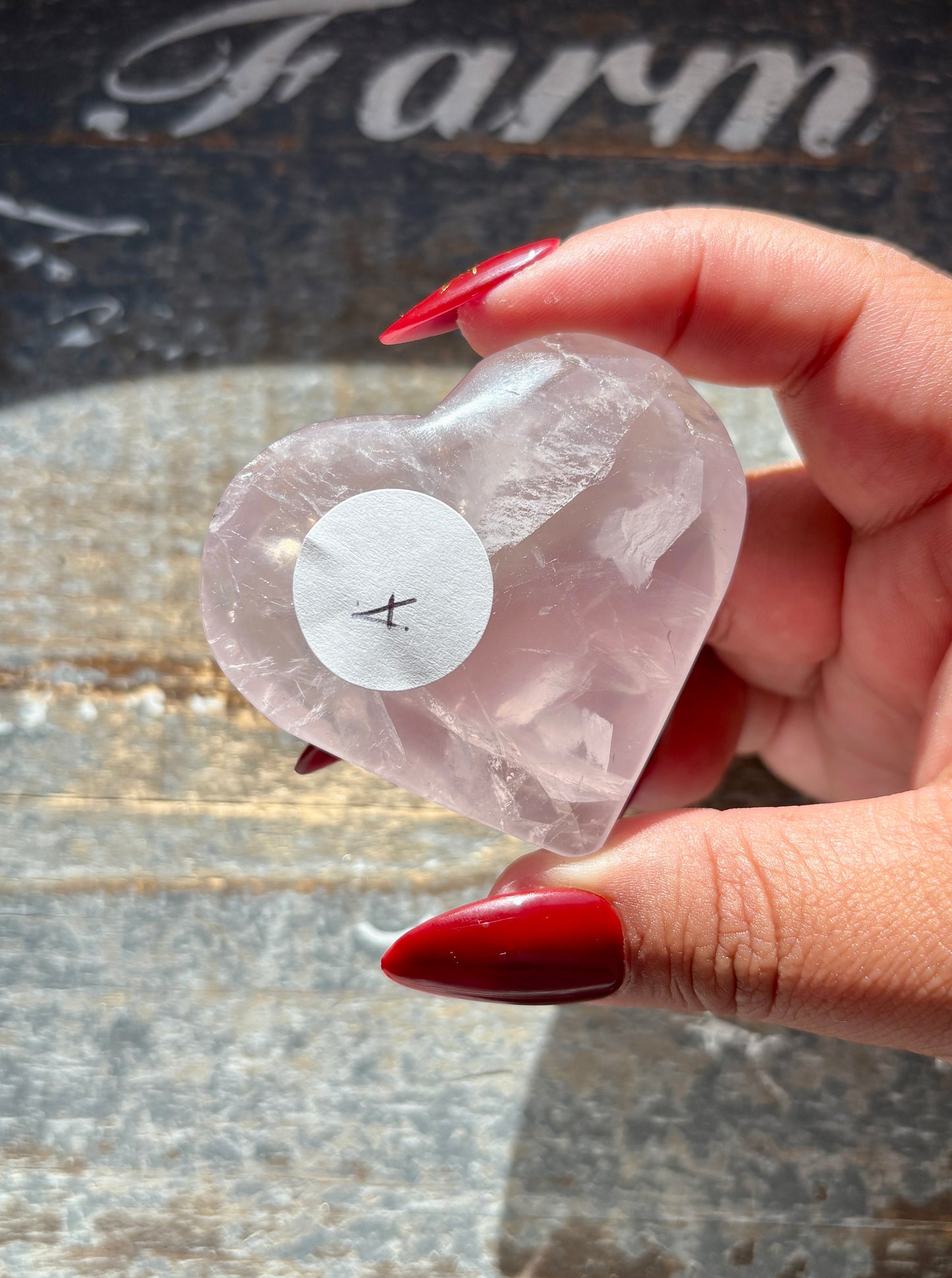 Gorgeous Jelly Lavender Rose Quartz Heart from Madagascar | A