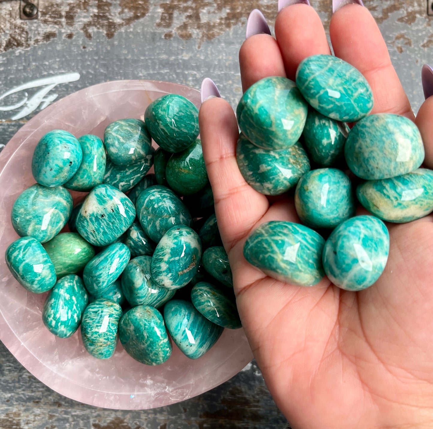 One (1) Gorgeous High Grade Amazonite Tumble