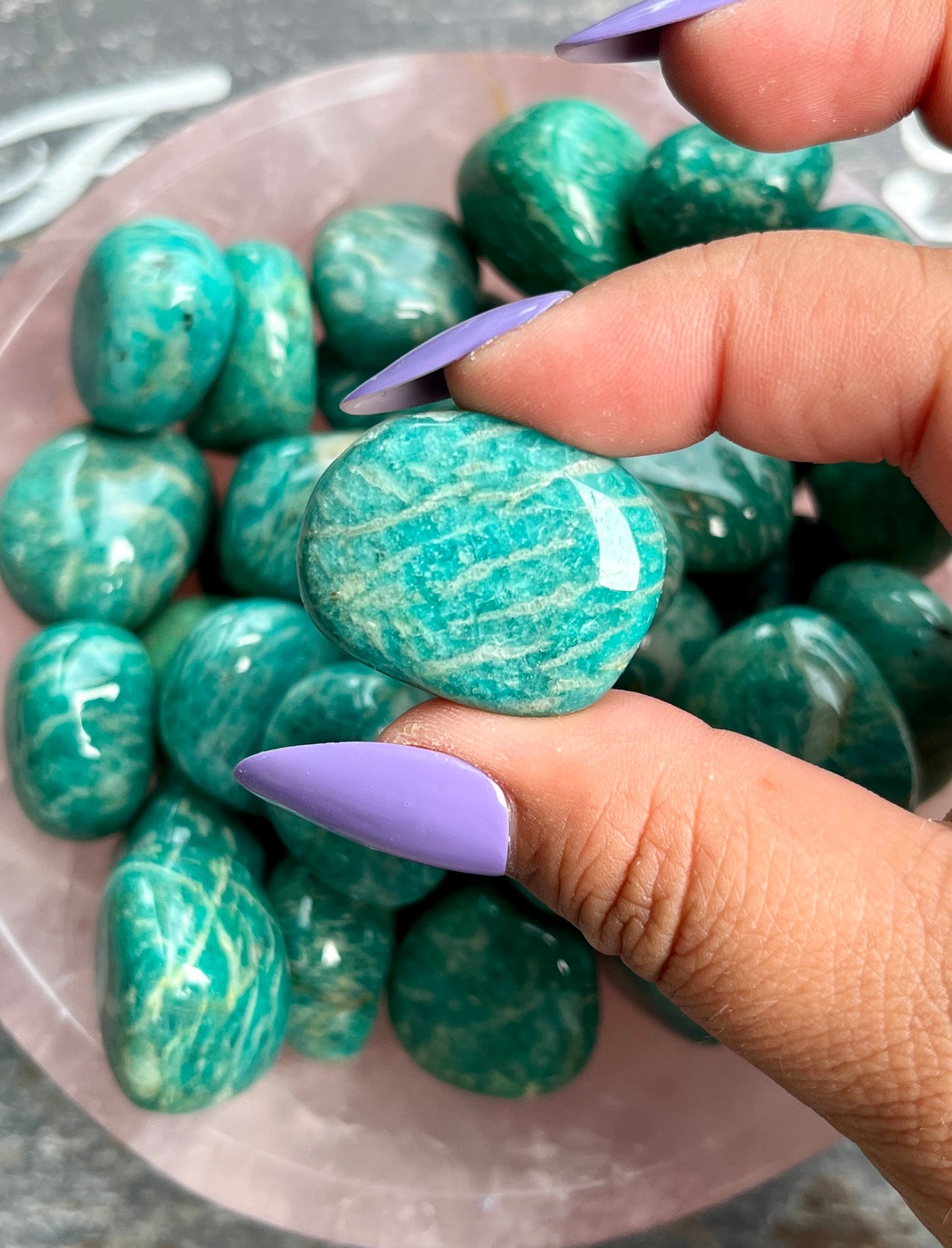 One (1) Gorgeous High Grade Amazonite Tumble