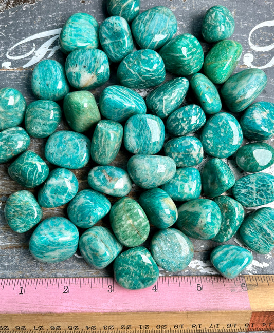 One (1) Gorgeous High Grade Amazonite Tumble