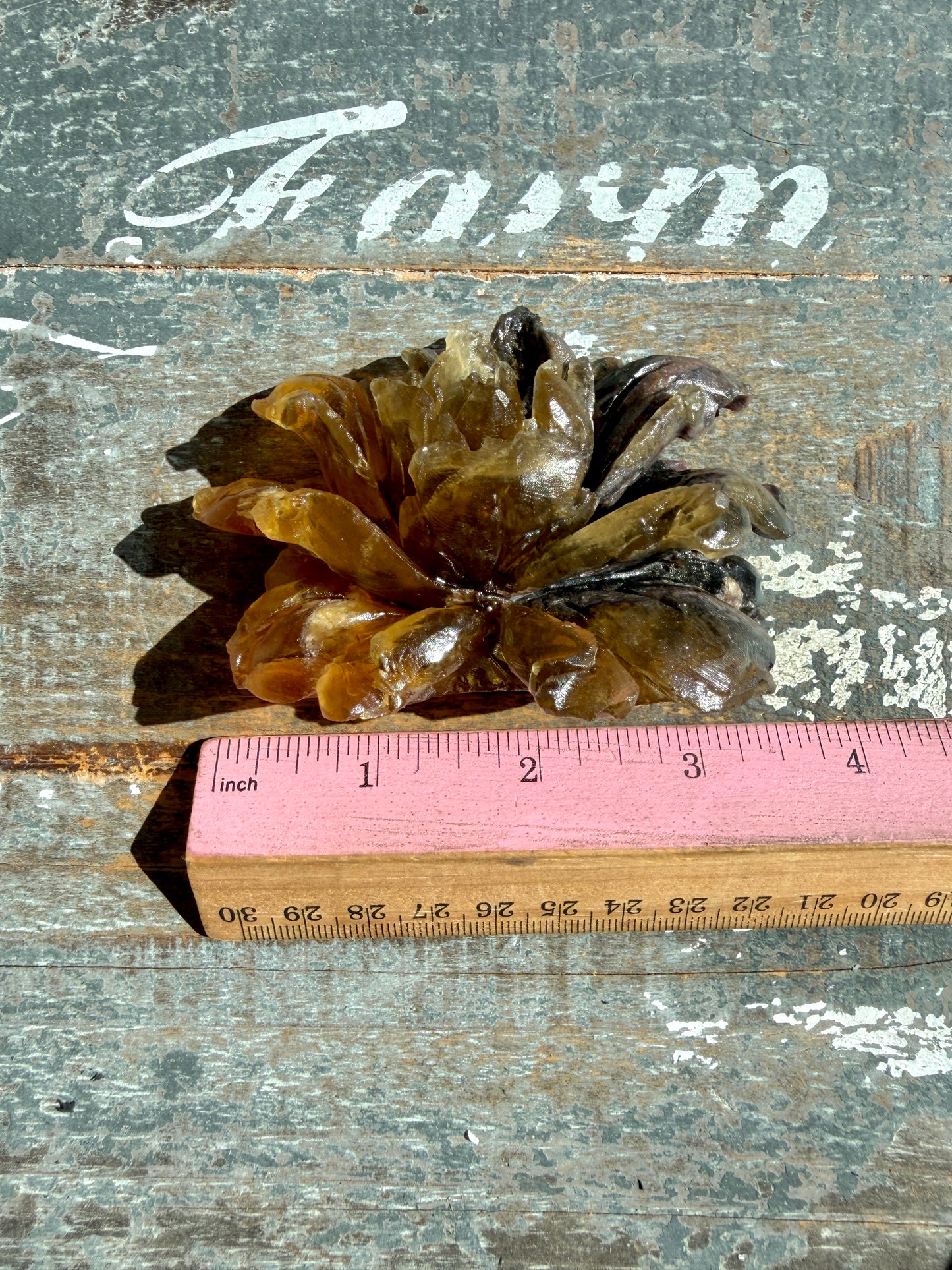 Gorgeous Fluorite Hand Carved Flower | Opt J