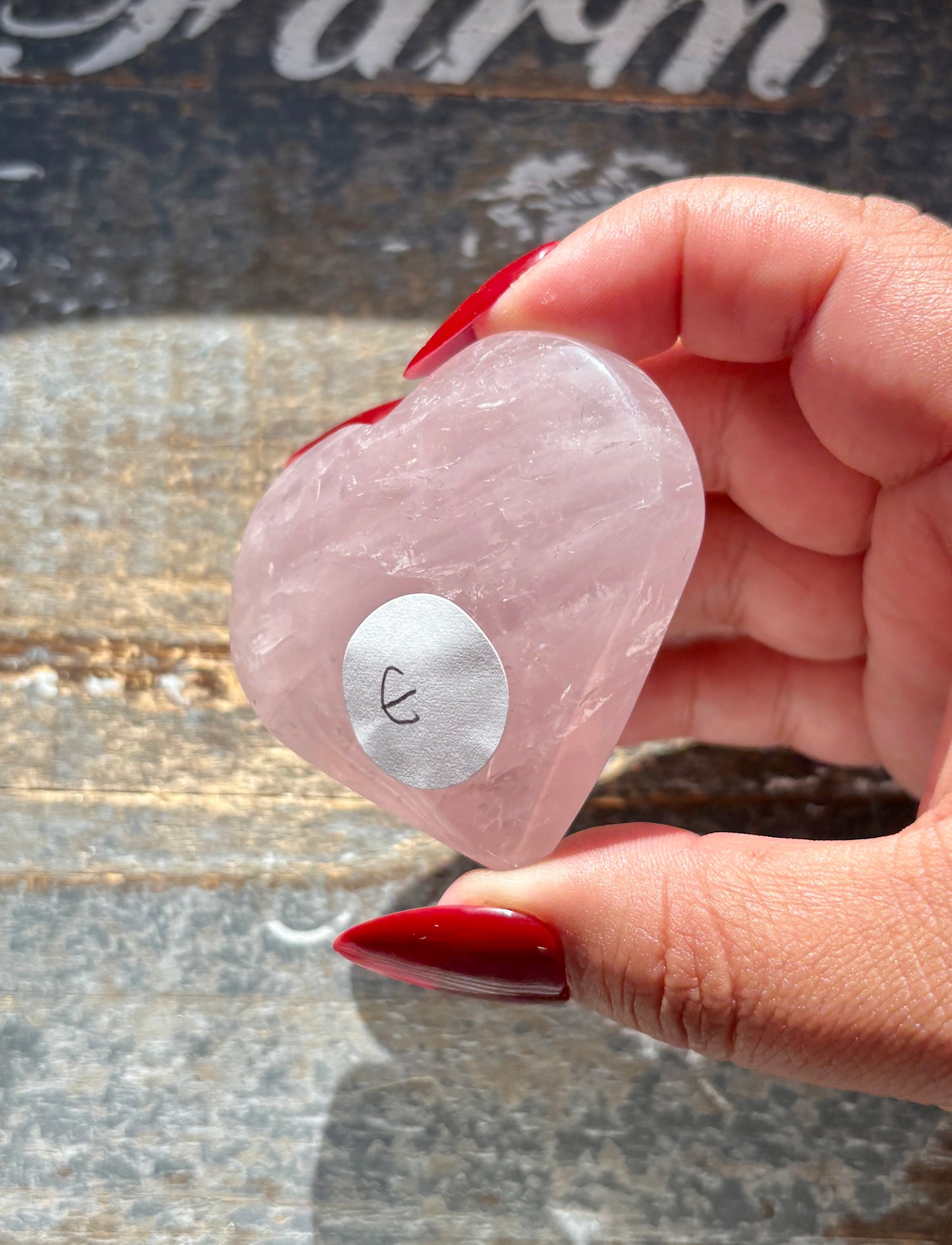 Gorgeous Jelly Lavender Rose Quartz Heart from Madagascar | E