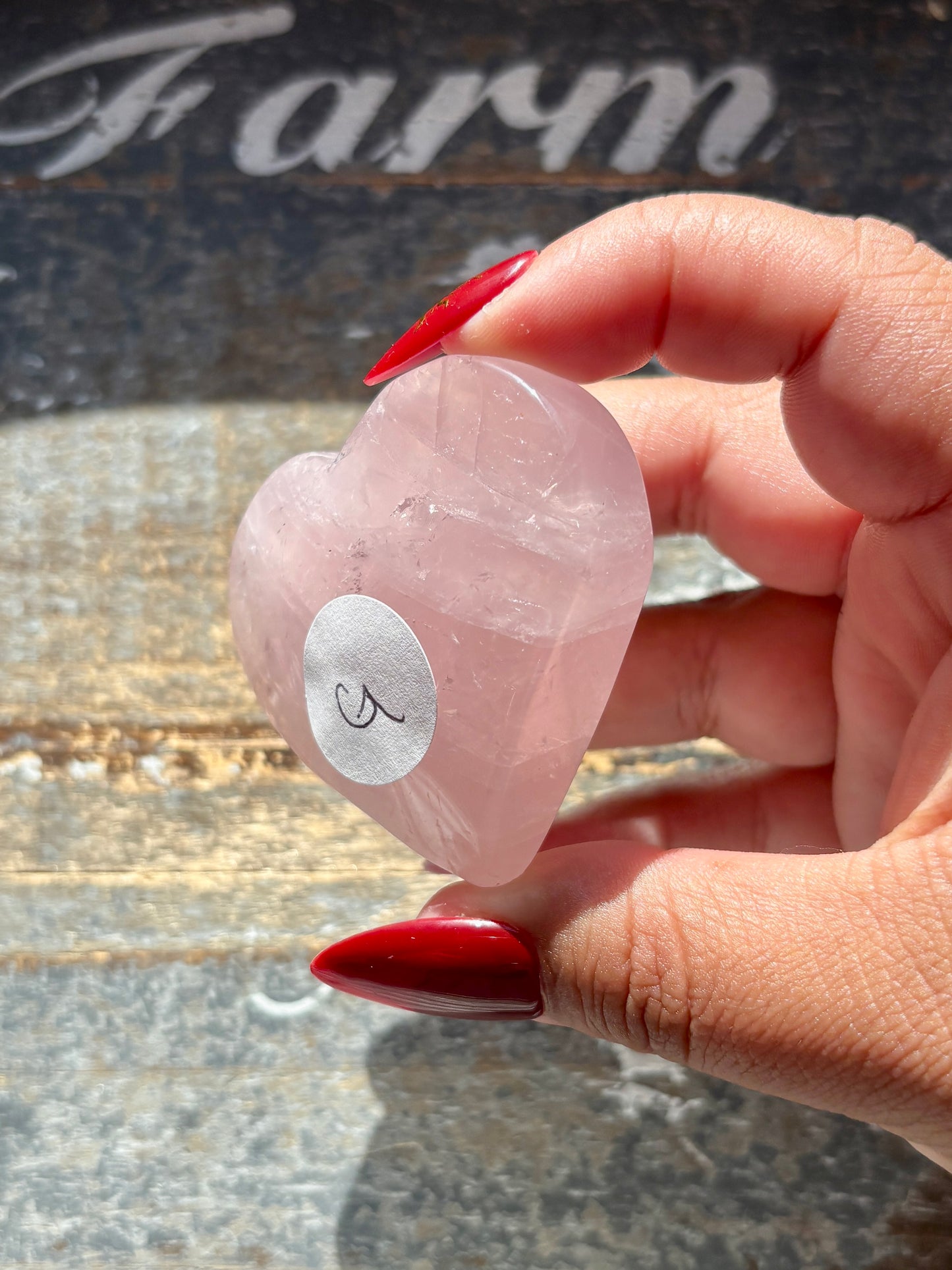 Gorgeous Jelly Lavender Rose Quartz Heart from Madagascar | G