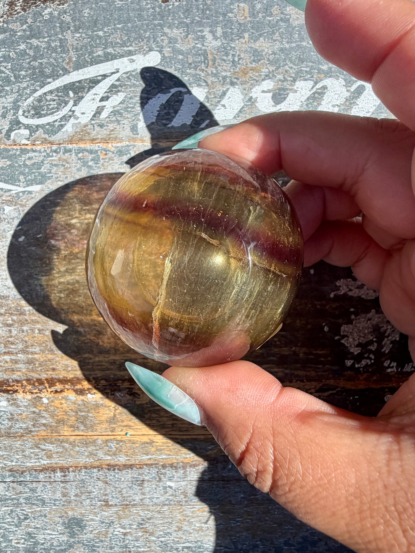 Gorgeous Yellow/Purple Fluorite Mini Bowl | Opt A