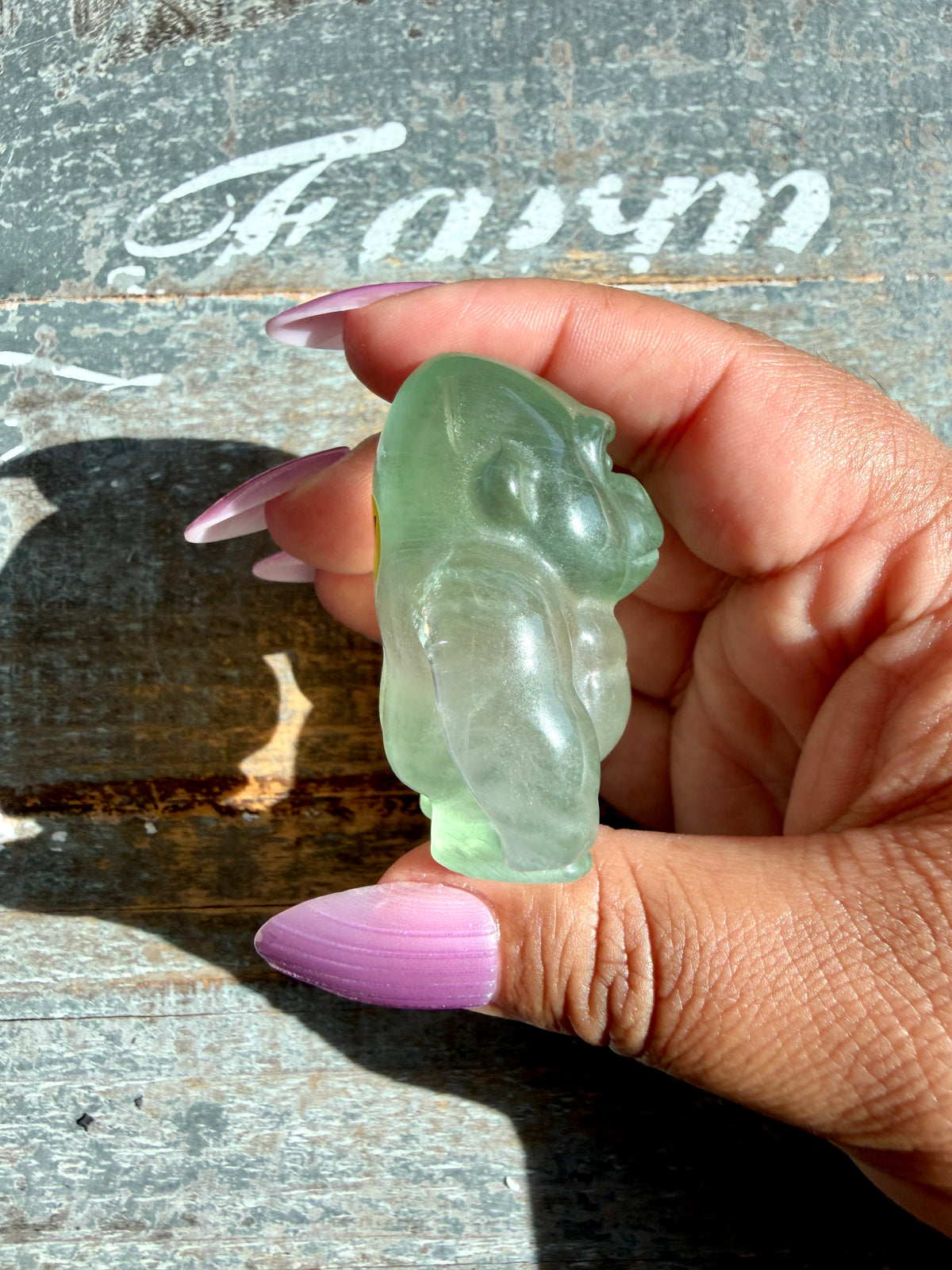 Adorable Rainbow Fluorite Gorilla | Opt Y
