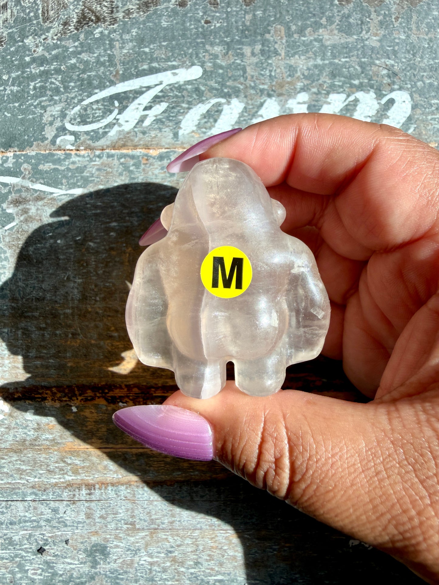 Adorable Rainbow Fluorite Gorilla | Opt M