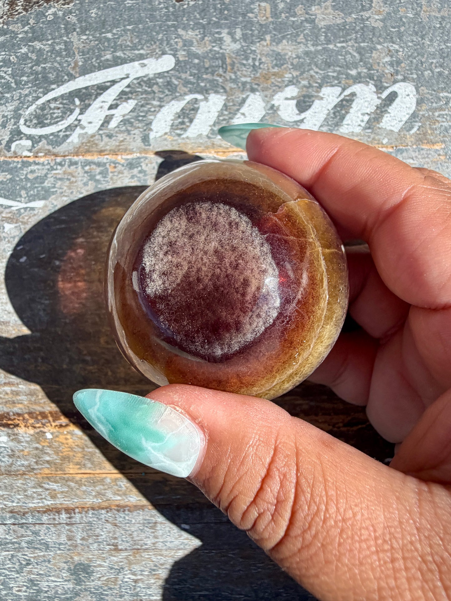 Gorgeous Yellow/Purple Fluorite Mini Bowl | Opt B