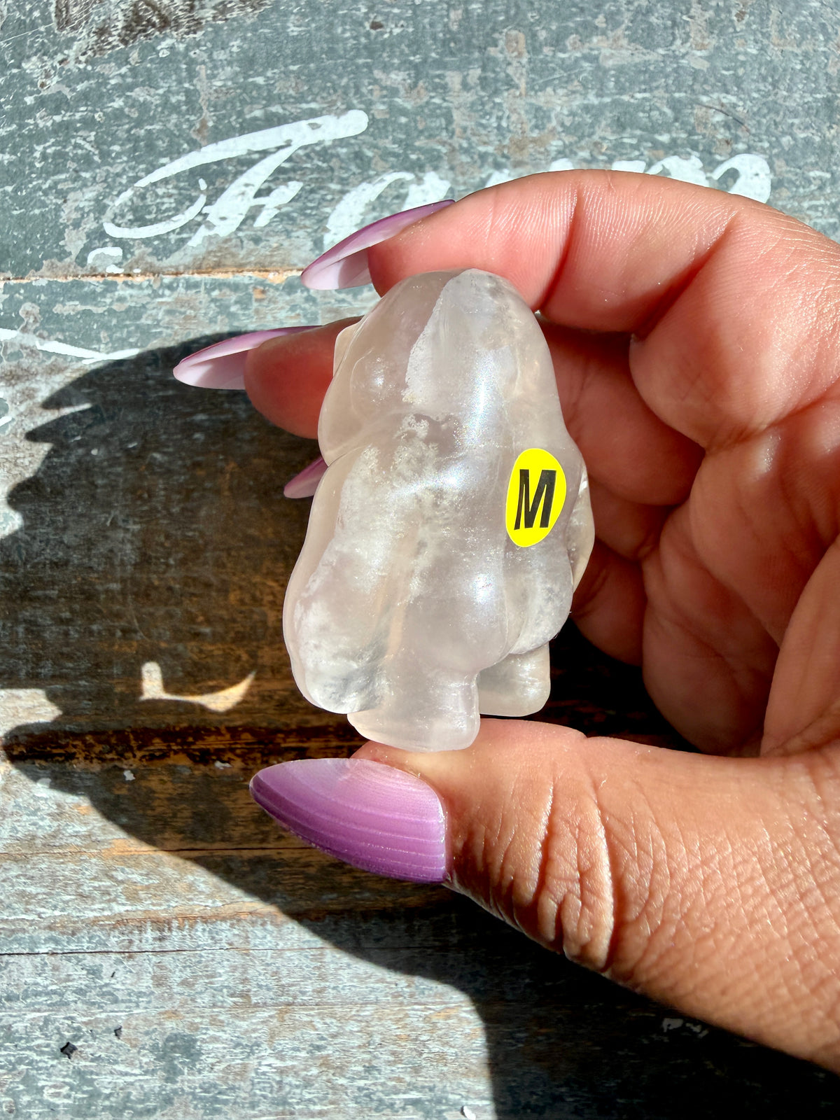 Adorable Rainbow Fluorite Gorilla | Opt M