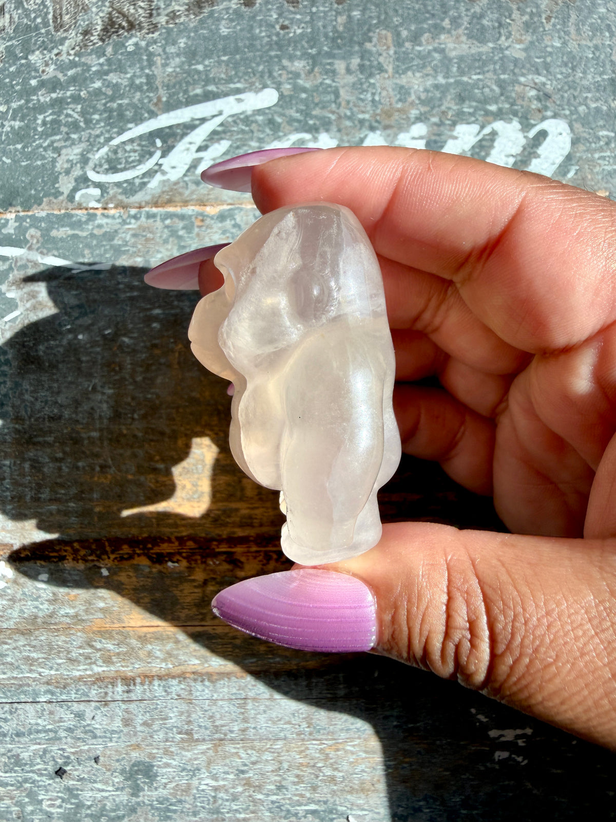 Adorable Rainbow Fluorite Gorilla | Opt M