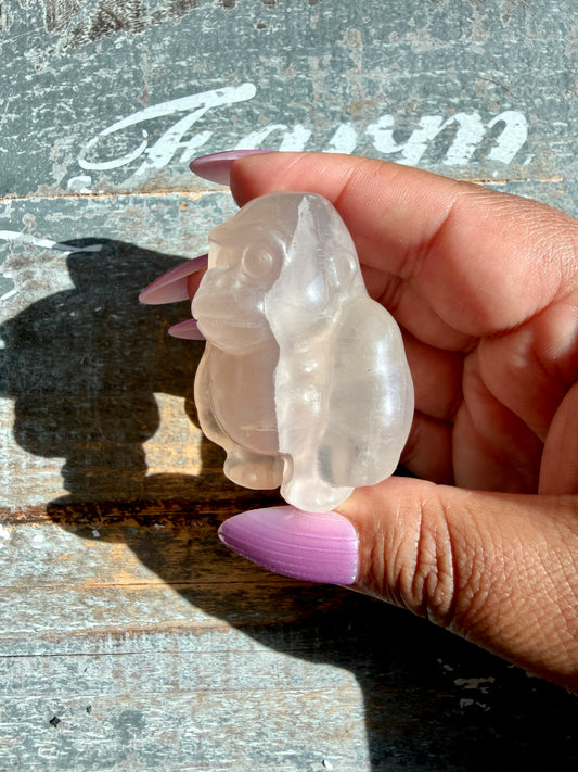 Adorable Rainbow Fluorite Gorilla | Opt M