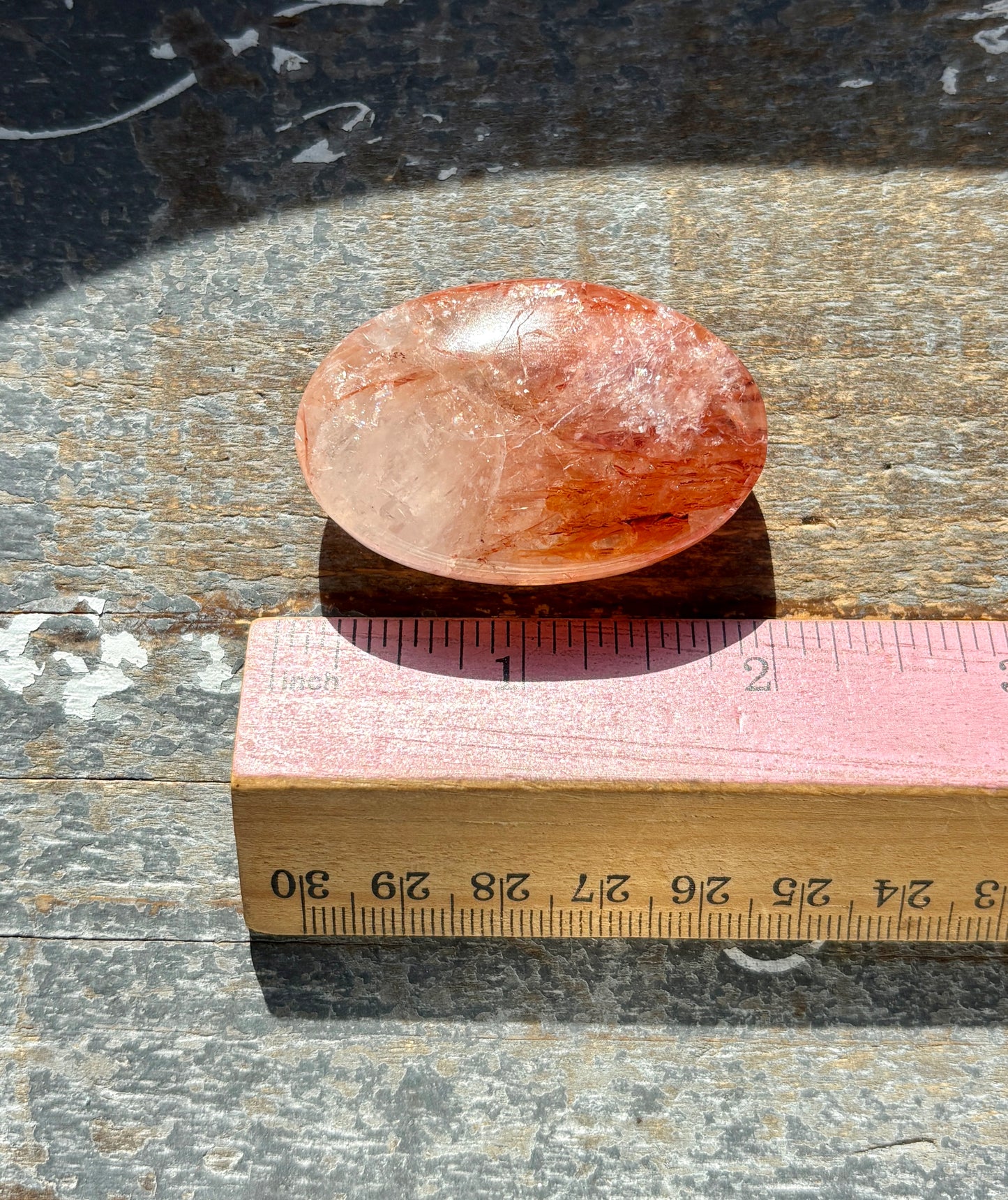 Gorgeous Fire Quartz Palm Stone