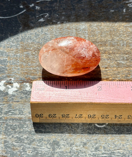 Gorgeous Fire Quartz Palm Stone