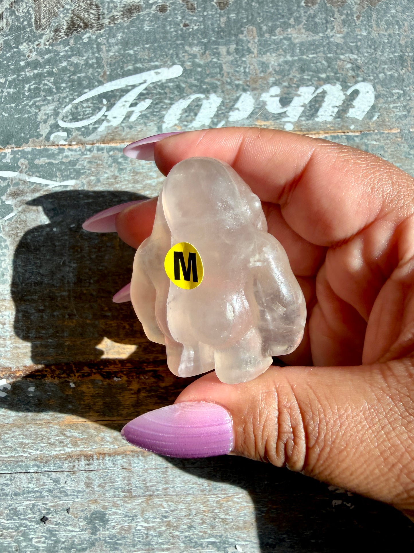 Adorable Rainbow Fluorite Gorilla | Opt M