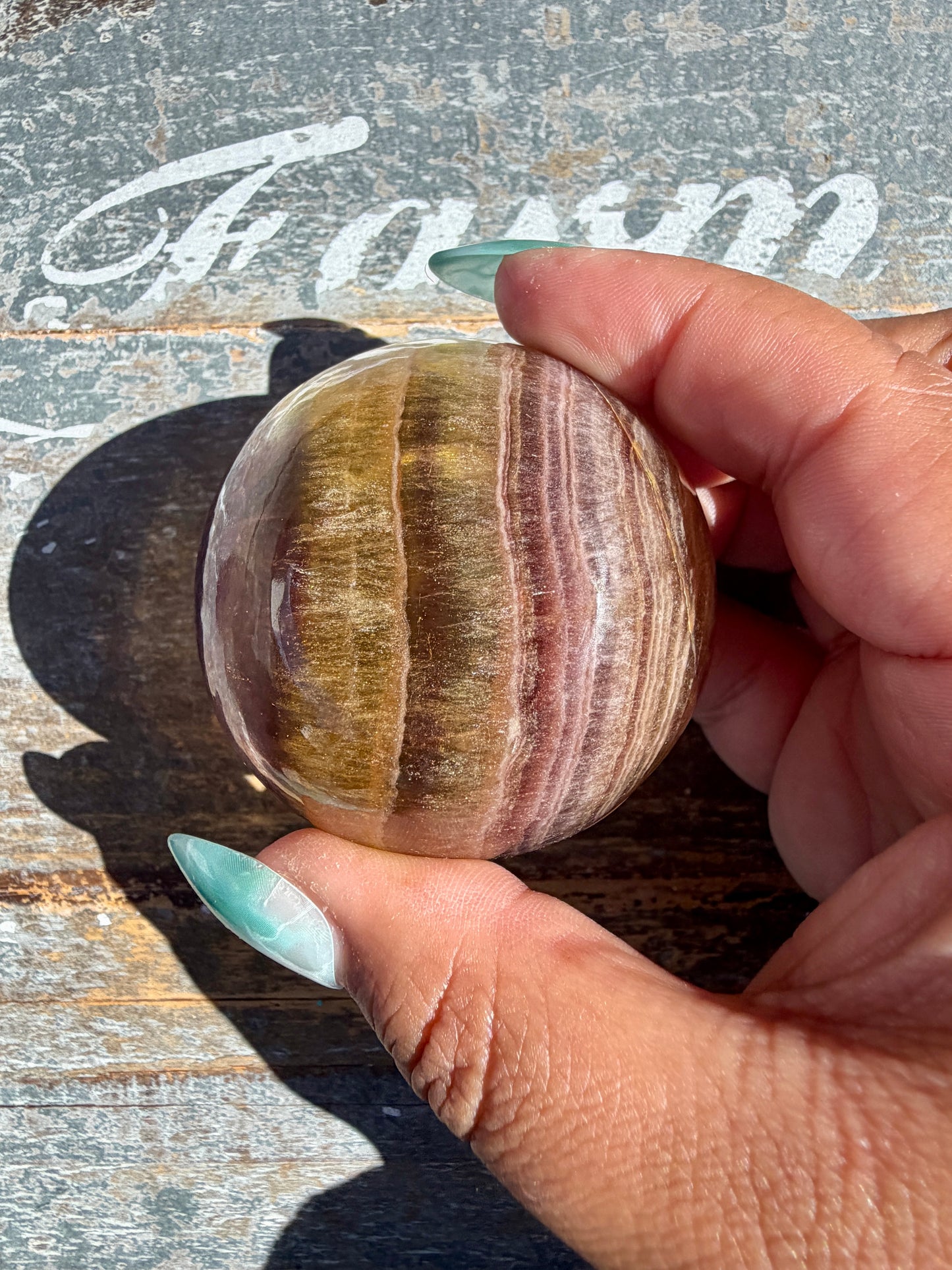 Gorgeous Yellow/Purple Fluorite Mini Bowl | Opt D