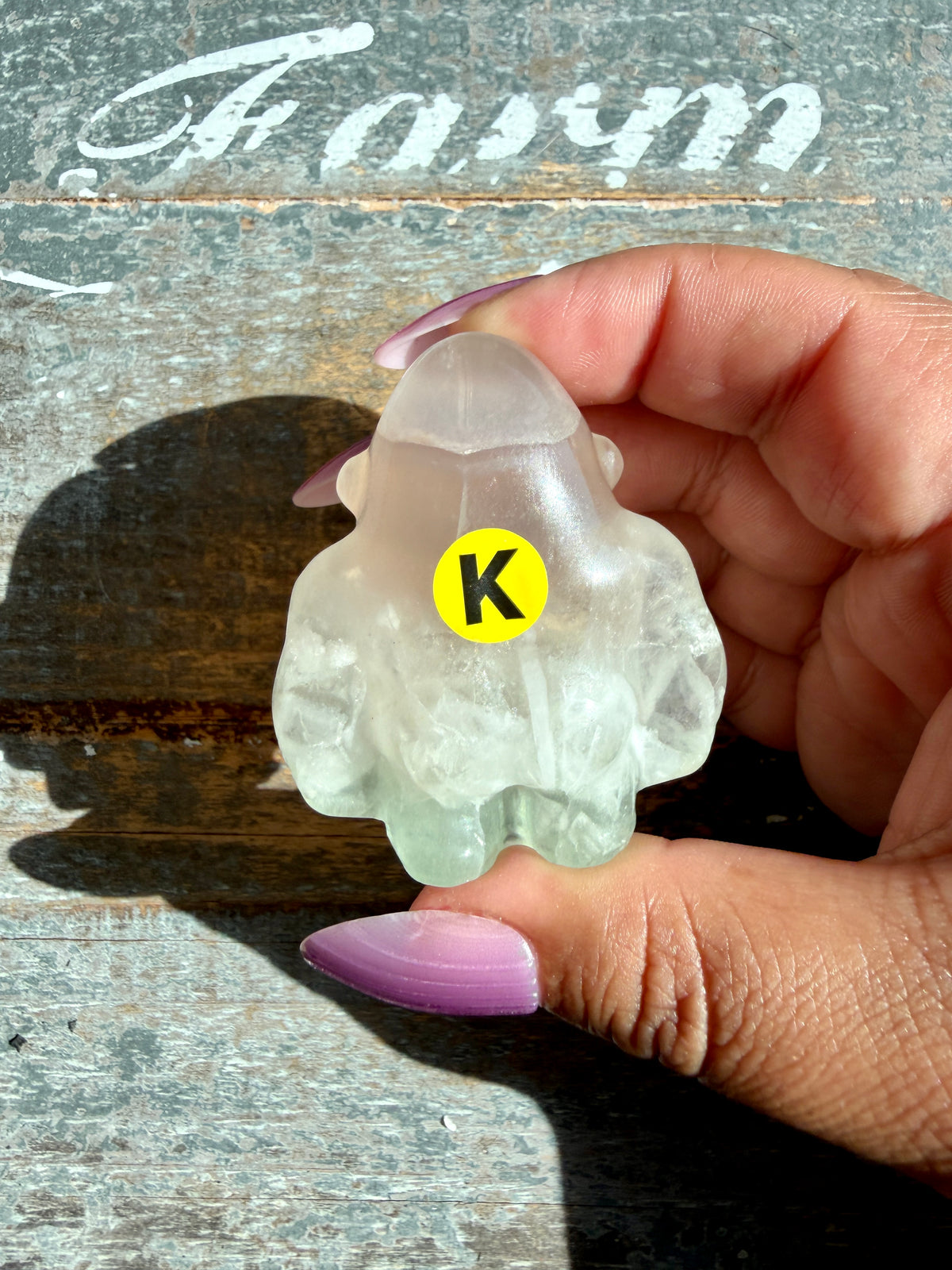 Adorable Rainbow Fluorite Gorilla | Opt K