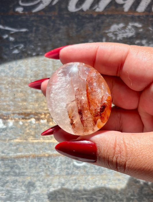 Gorgeous Fire Quartz Palm Stone