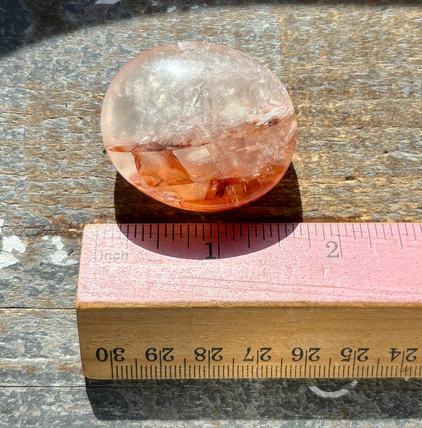 Gorgeous Fire Quartz Palm Stone