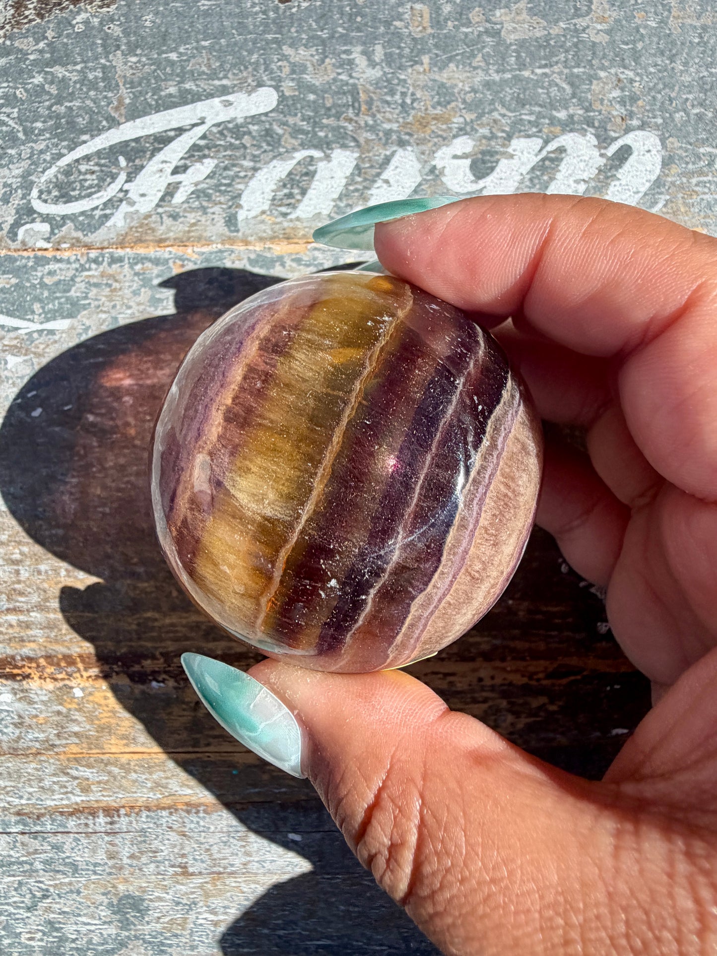Gorgeous Yellow/Purple Fluorite Mini Bowl | Opt C