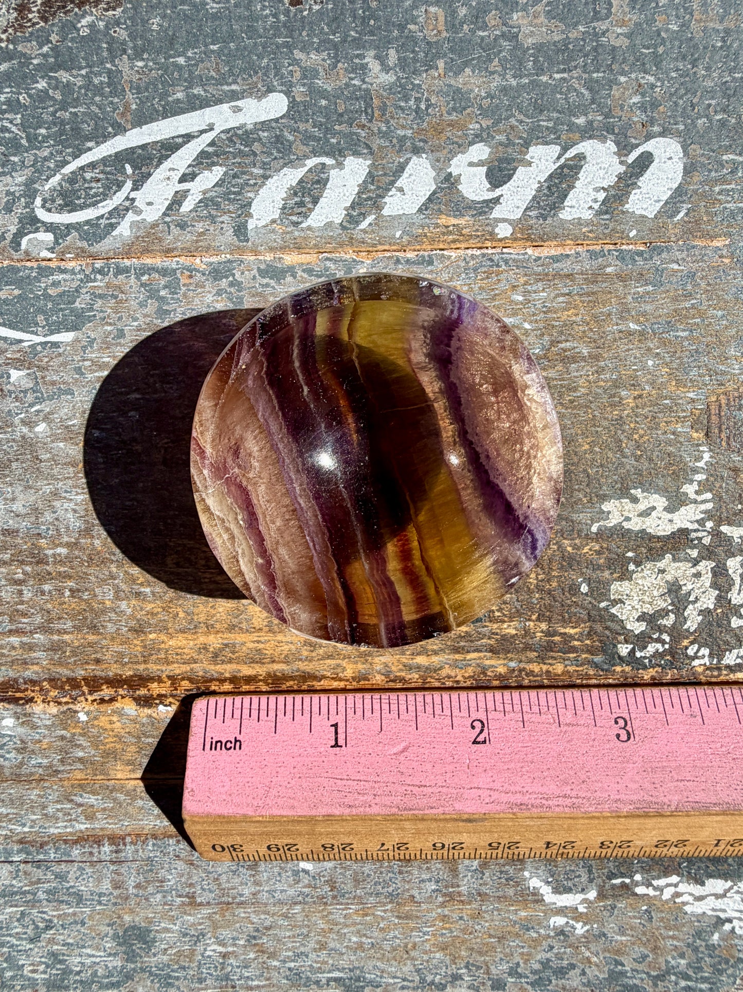 Gorgeous Yellow/Purple Fluorite Mini Bowl | Opt C