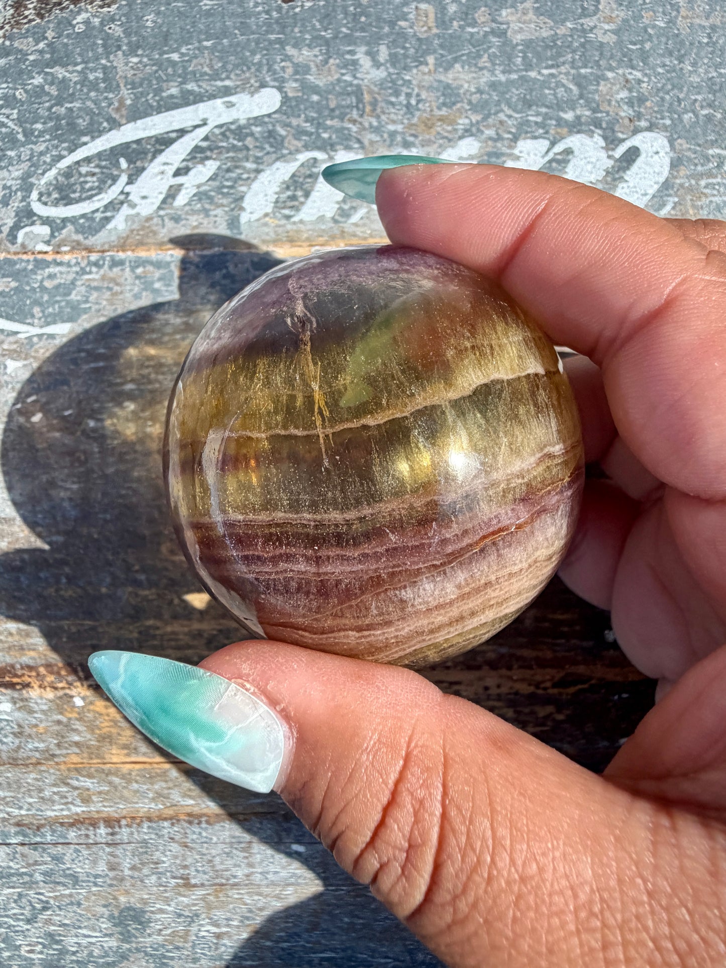 Gorgeous Yellow/Purple Fluorite Mini Bowl | Opt E