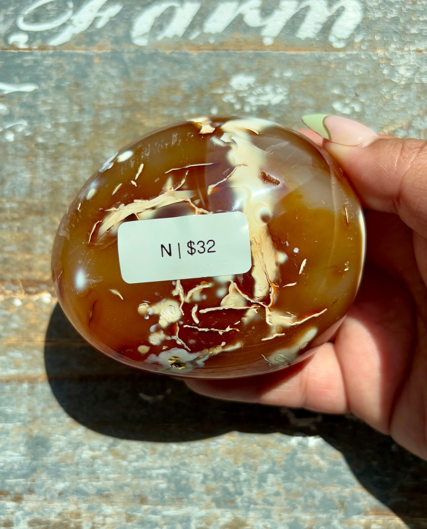 Gorgeous Orca Agate/Carnelian Pebble from Madagascar | Opt N