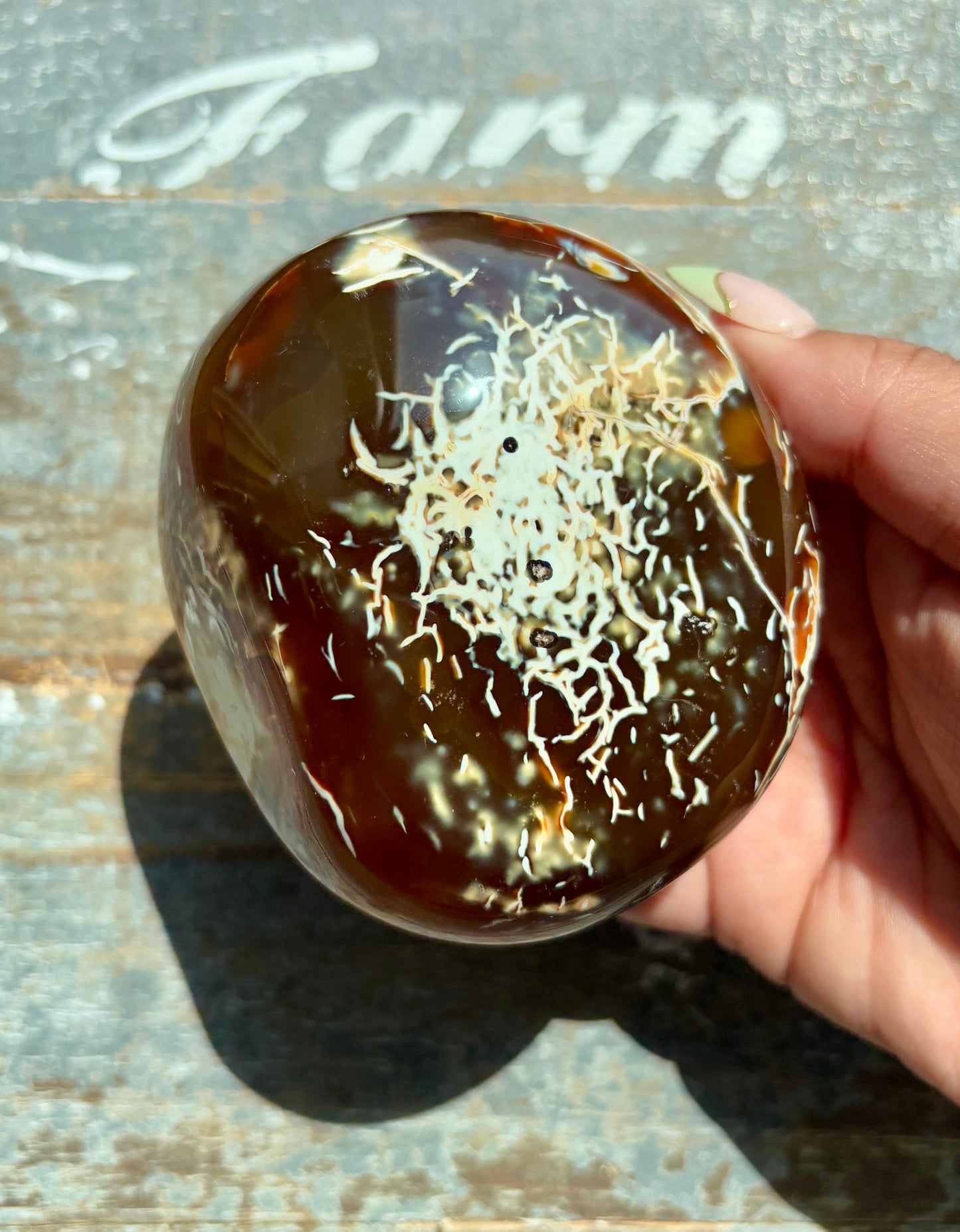 Gorgeous Orca Agate/Carnelian Pebble from Madagascar | Opt P