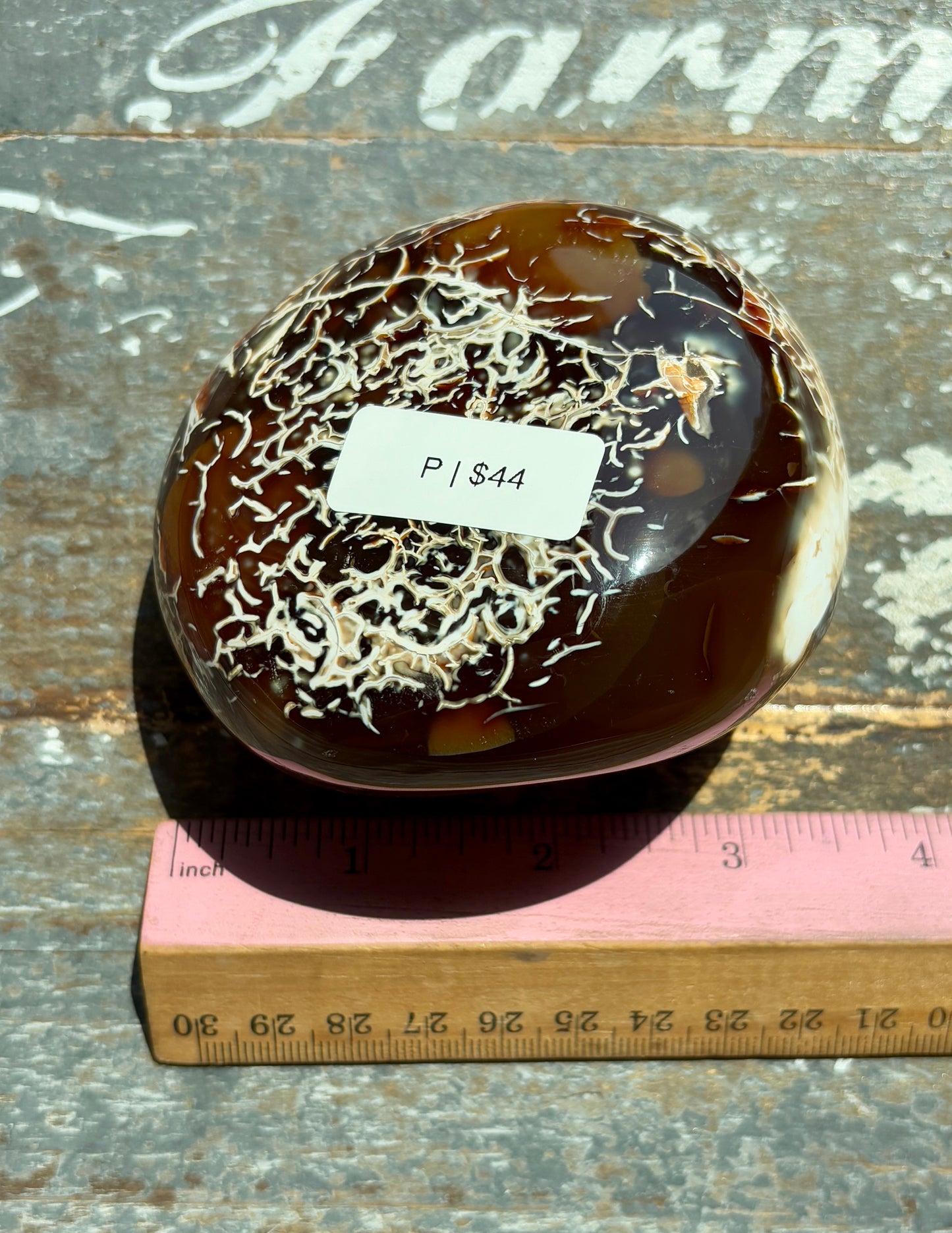 Gorgeous Orca Agate/Carnelian Pebble from Madagascar | Opt P