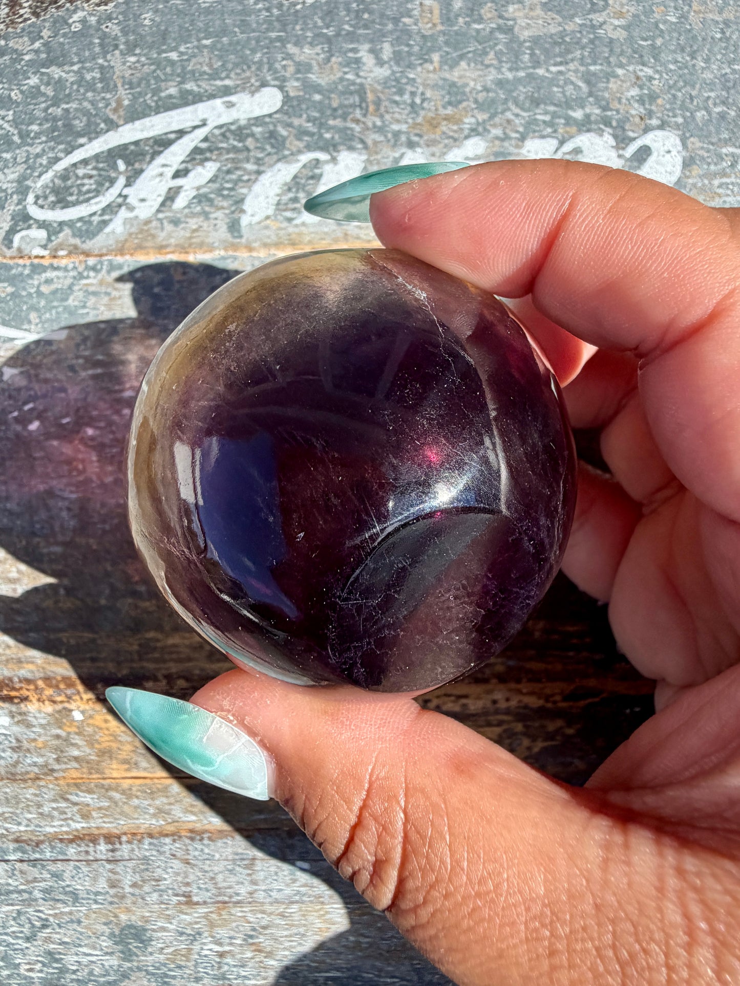 Gorgeous Yellow/Purple Fluorite Mini Bowl | Opt G