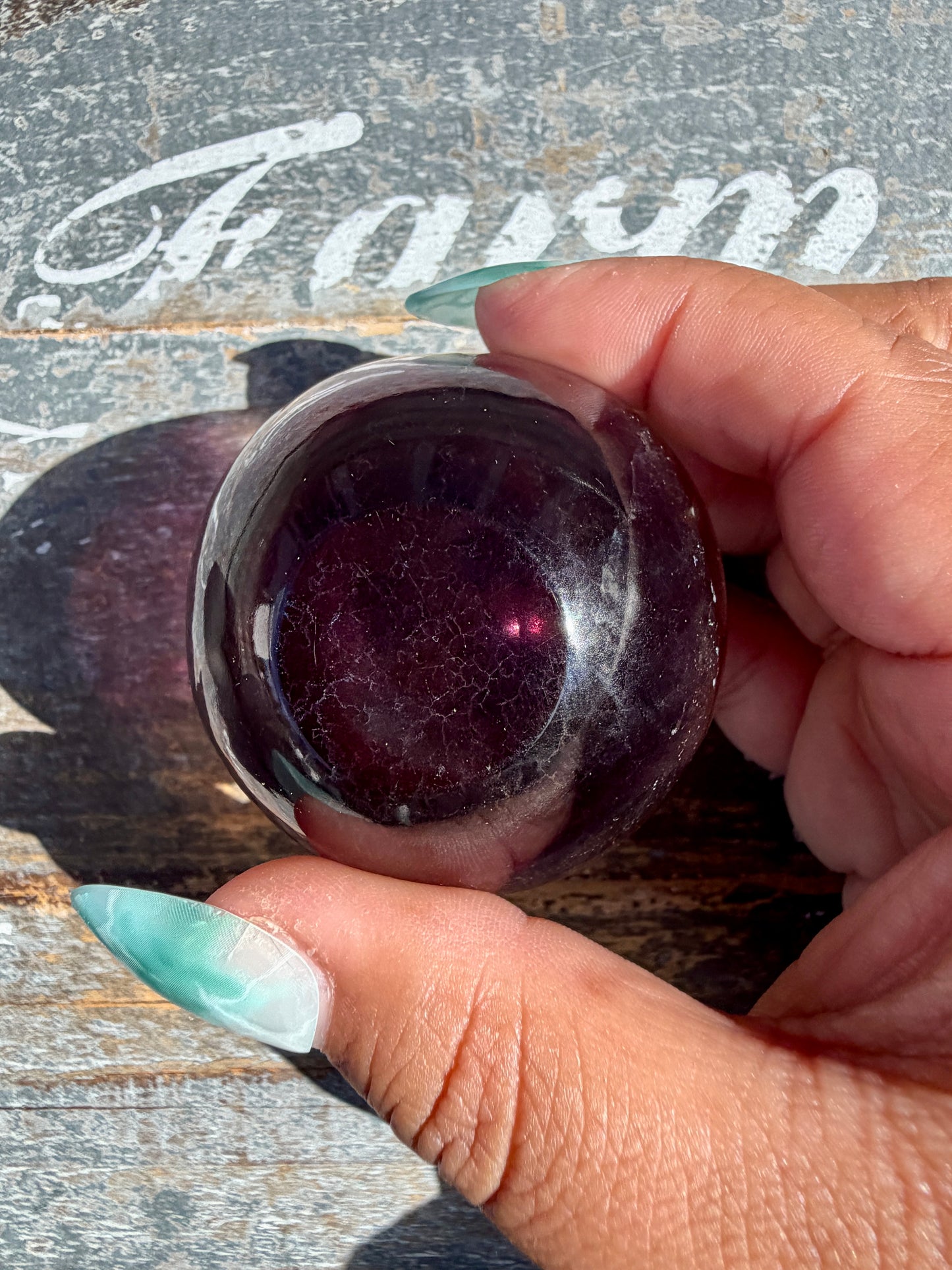 Gorgeous Yellow/Purple Fluorite Mini Bowl | Opt G
