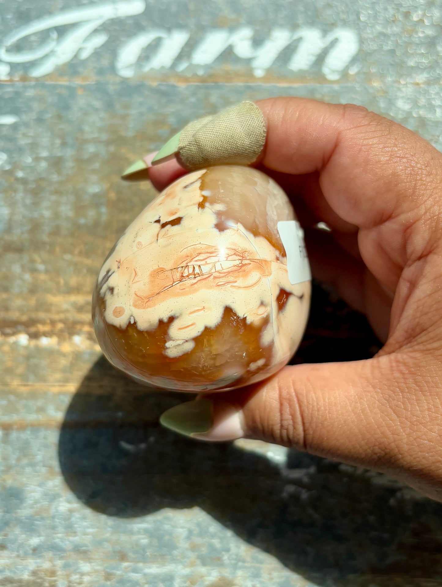 Gorgeous Orca Agate/Carnelian Pebble from Madagascar | Opt F