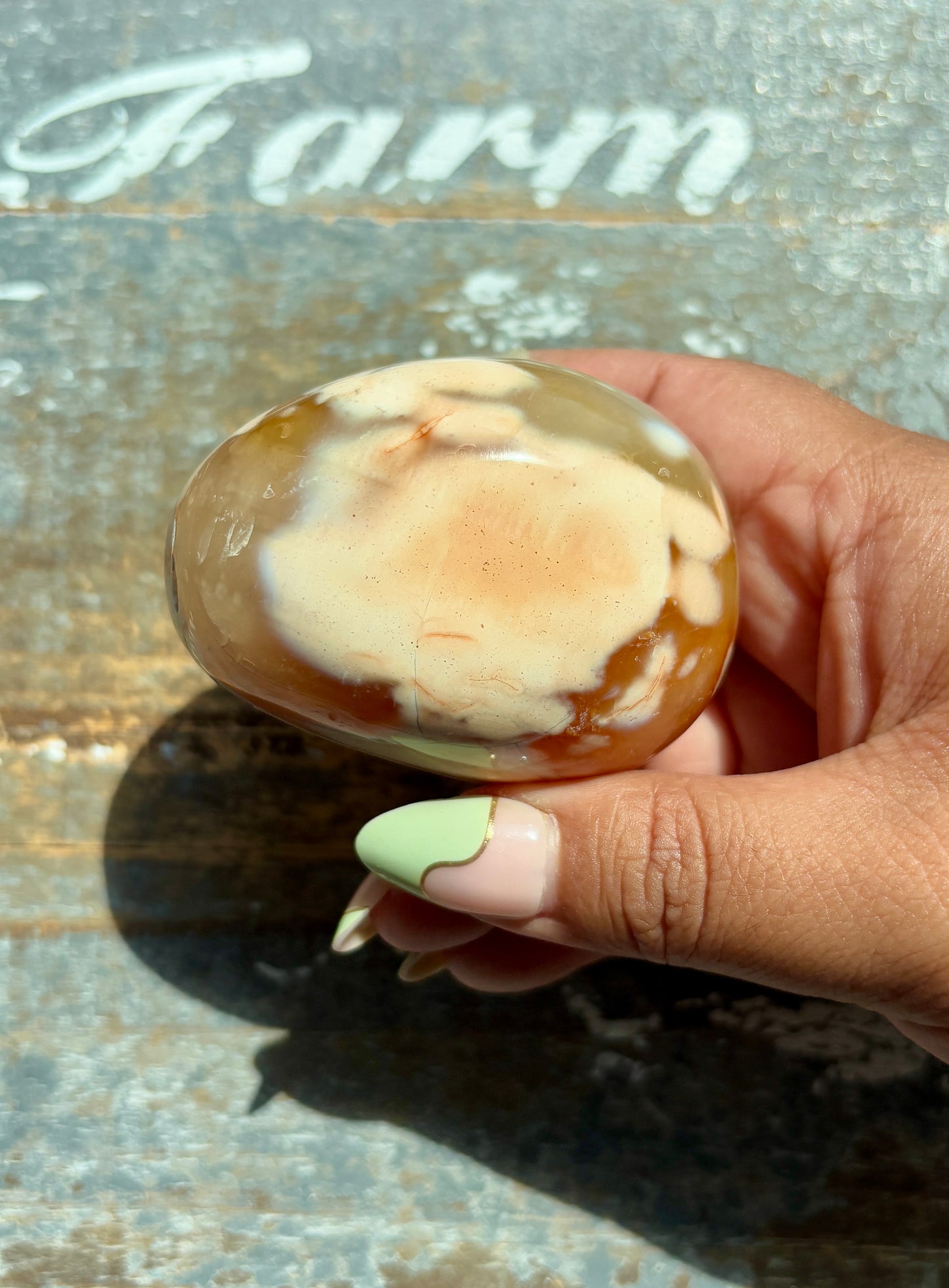 Gorgeous Orca Agate/Carnelian Pebble from Madagascar | Opt F