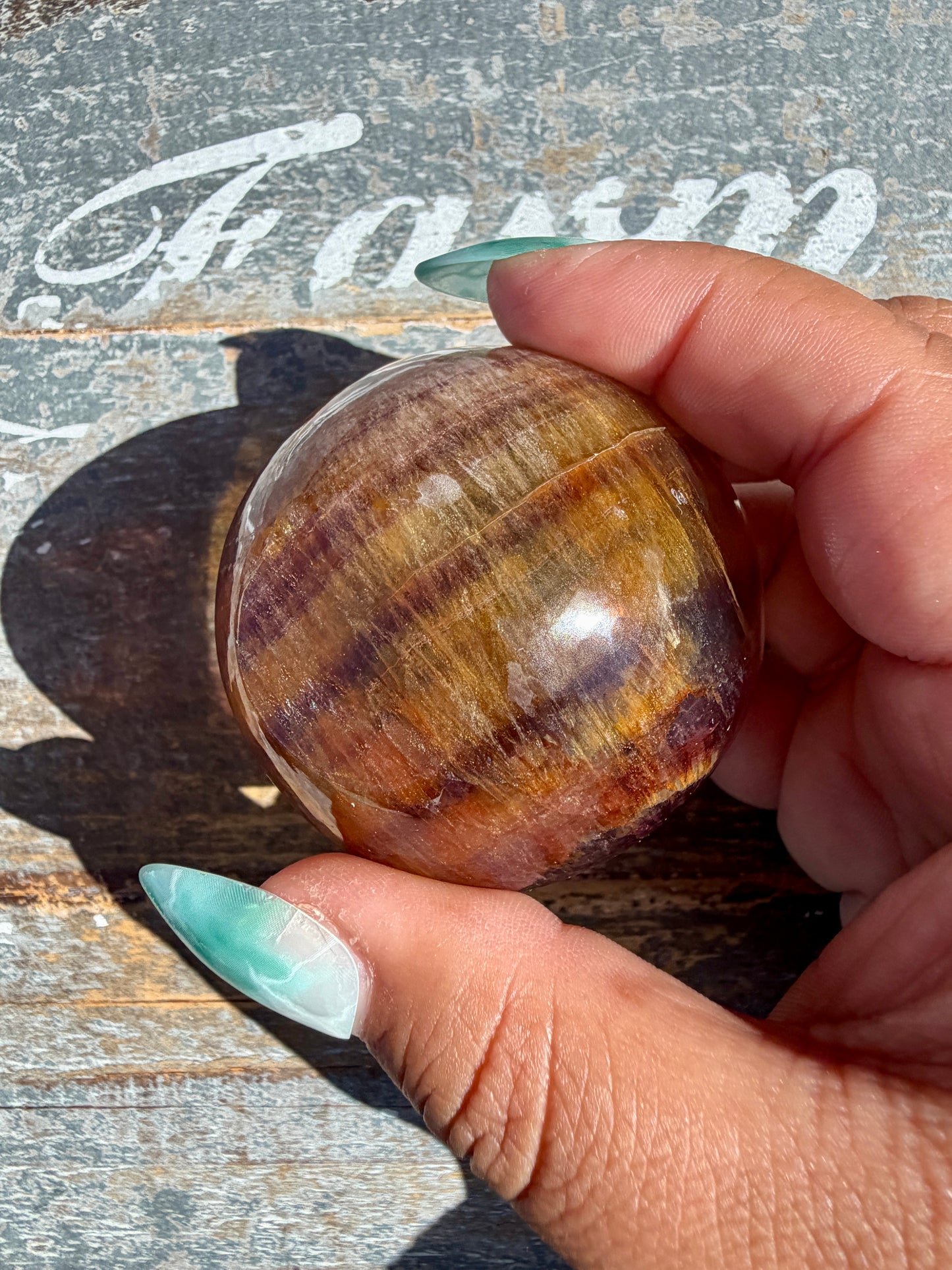 Gorgeous Yellow/Purple Fluorite Mini Bowl | Opt F
