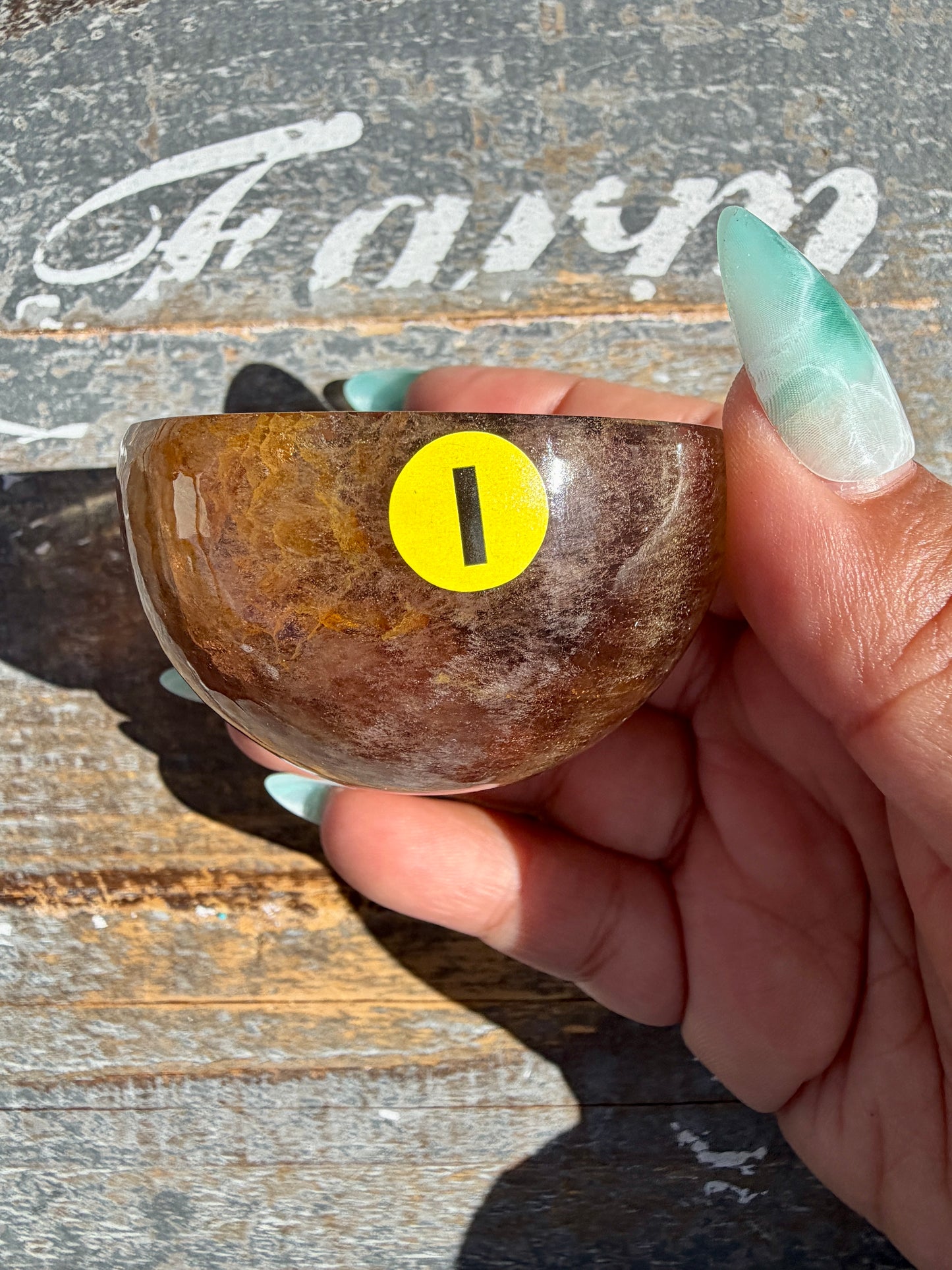 Gorgeous Yellow/Purple Fluorite Mini Bowl | Opt I