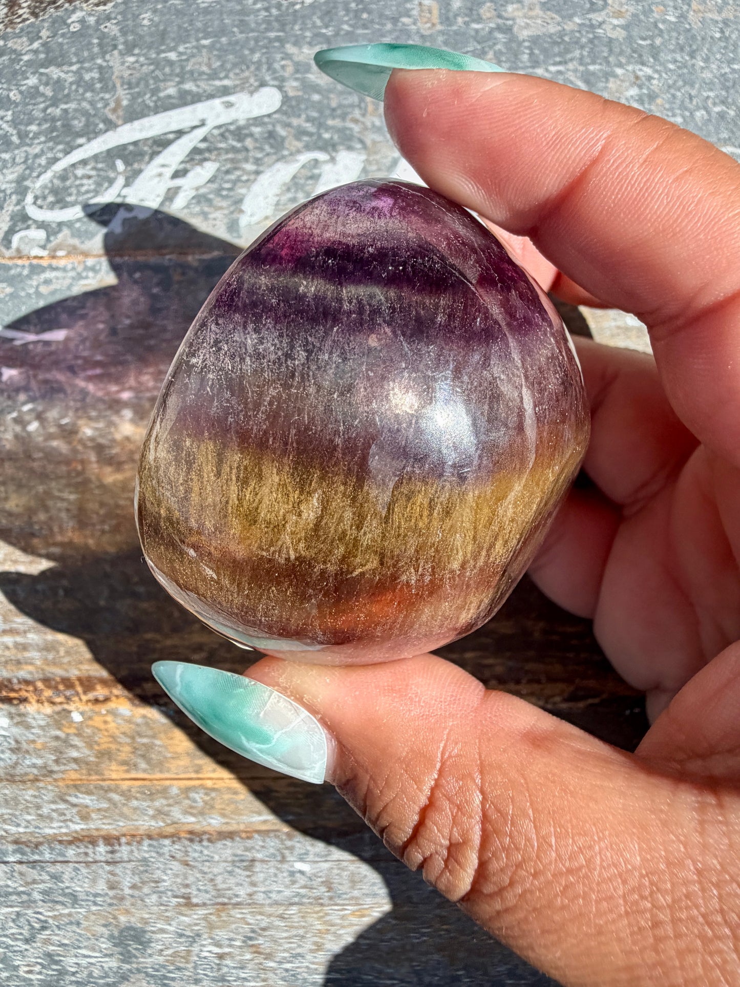 Gorgeous Yellow/Purple Fluorite Mini Bowl | Opt I