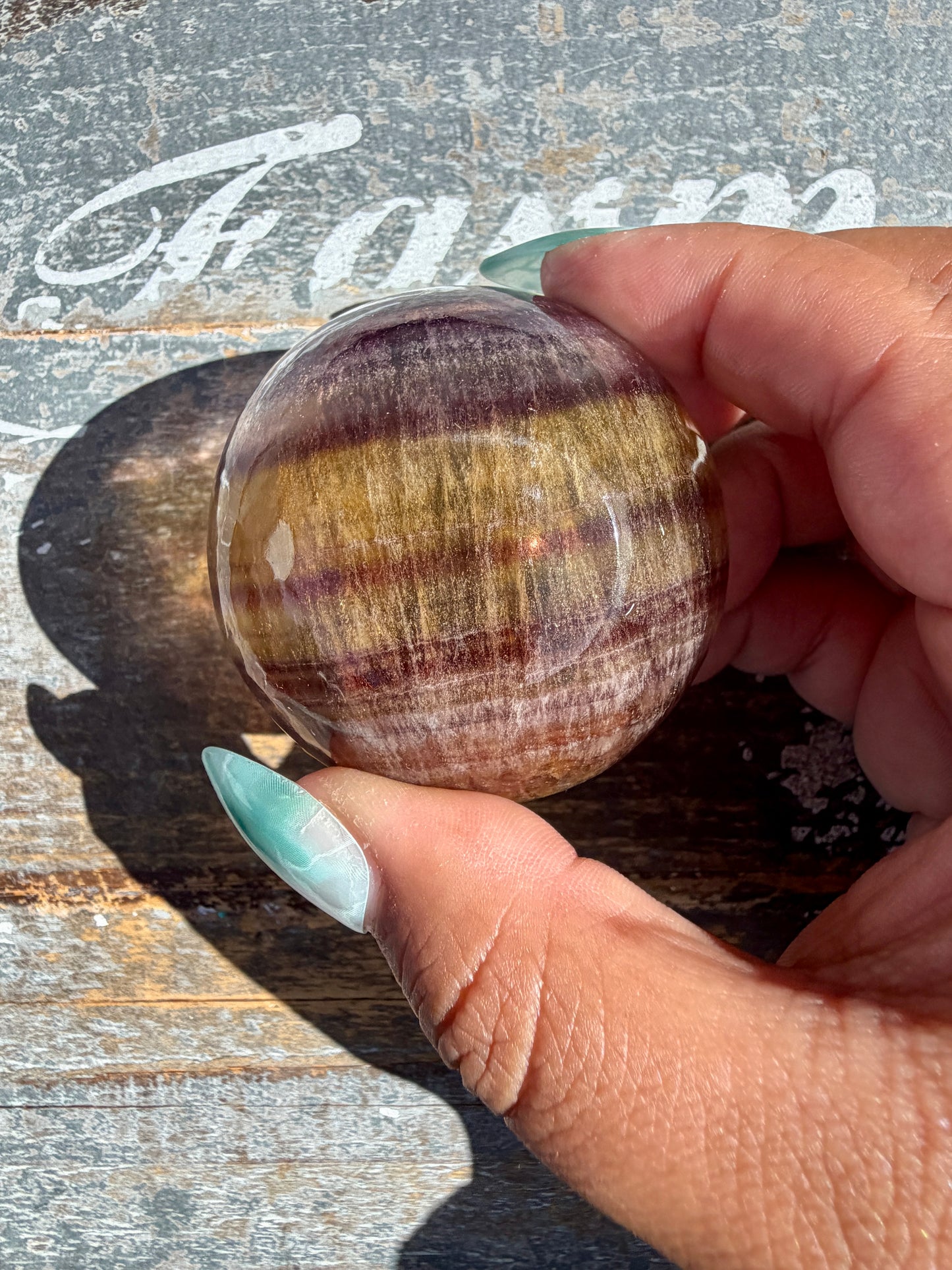 Gorgeous Yellow/Purple Fluorite Mini Bowl | Opt I