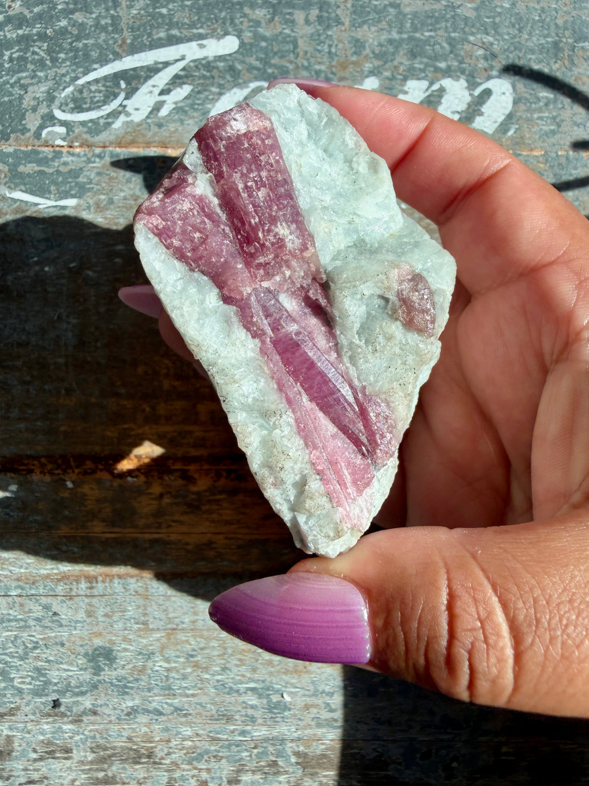 Gorgeous Pink Tourmaline in Quartz on Stand | Brazil | Opt 4