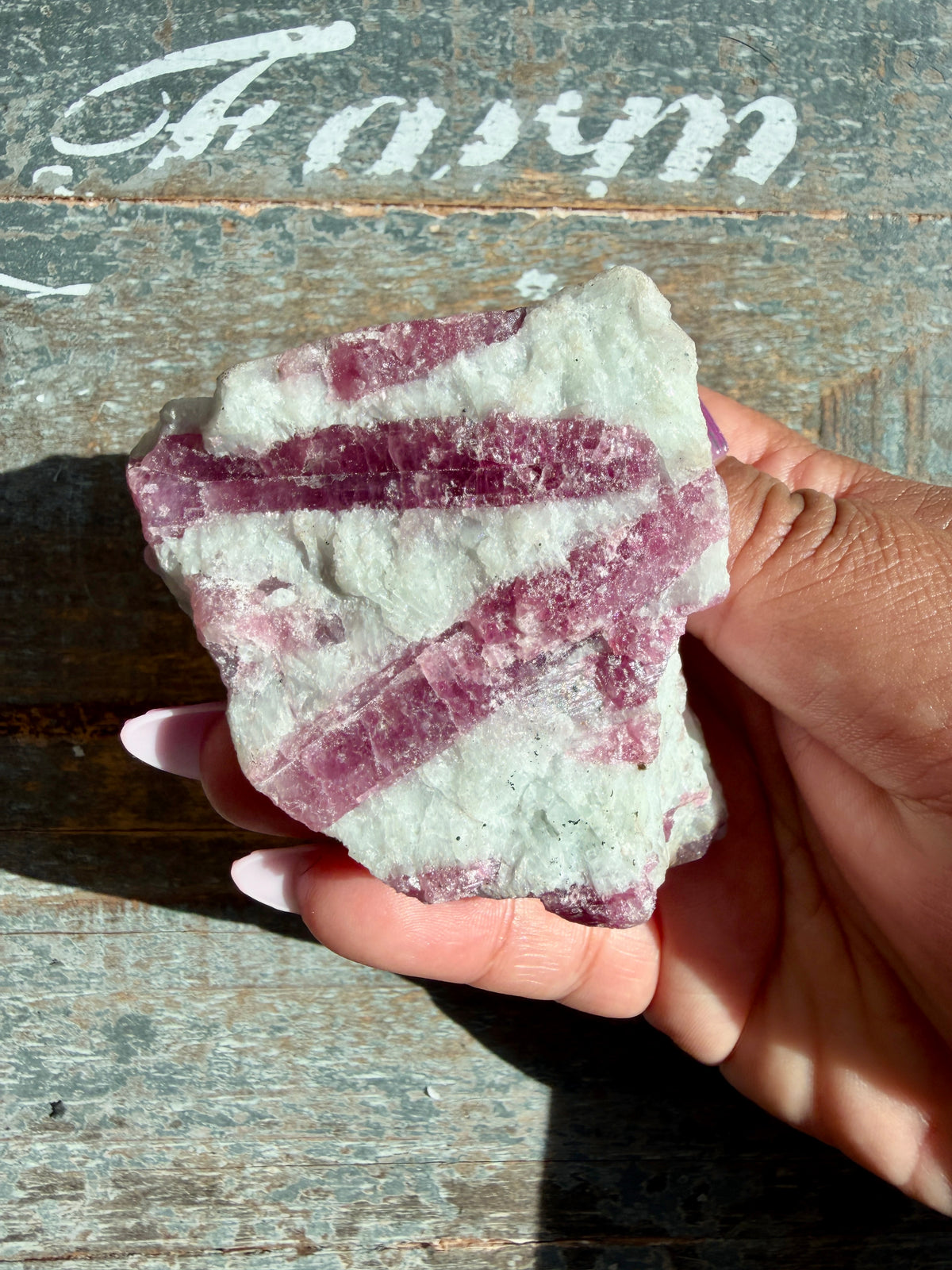 Gorgeous Pink Tourmaline in Quartz on Stand | Brazil | Opt 3