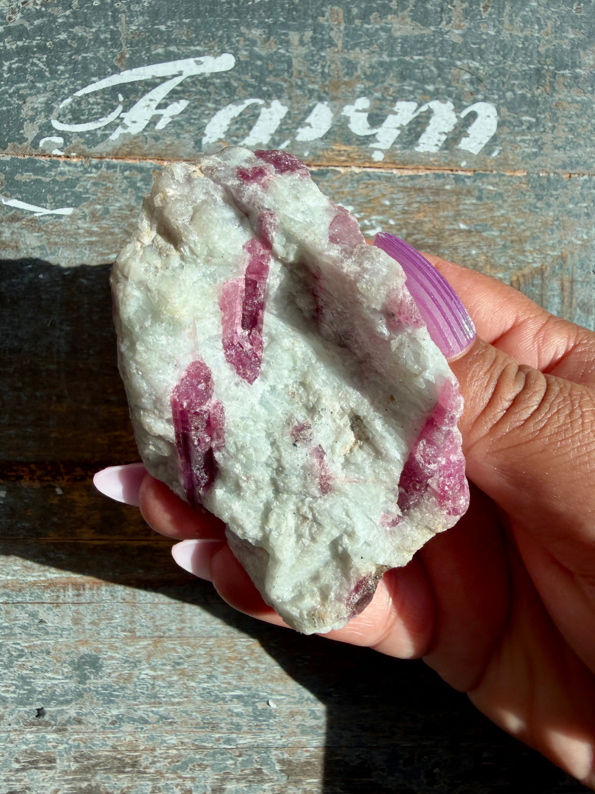 Gorgeous Pink Tourmaline in Quartz on Stand | Brazil | Opt 3