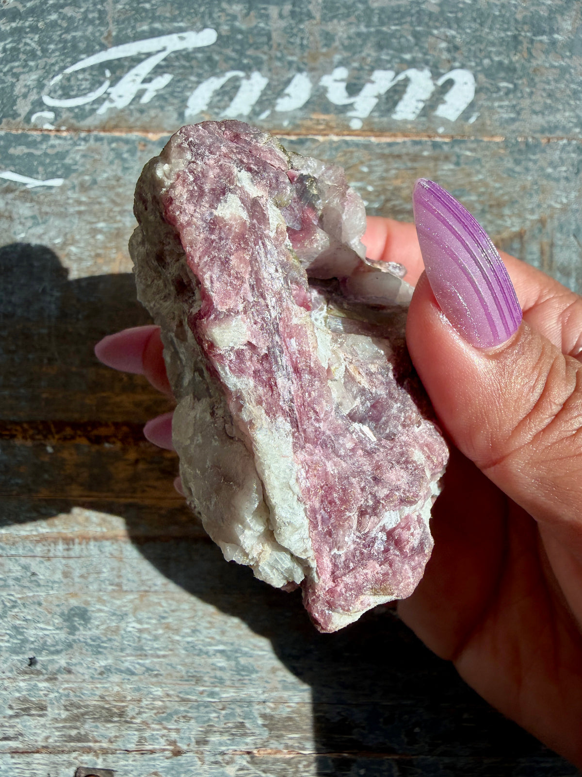 Gorgeous Pink & Green Tourmaline in Quartz on Stand | Brazil | Opt 1