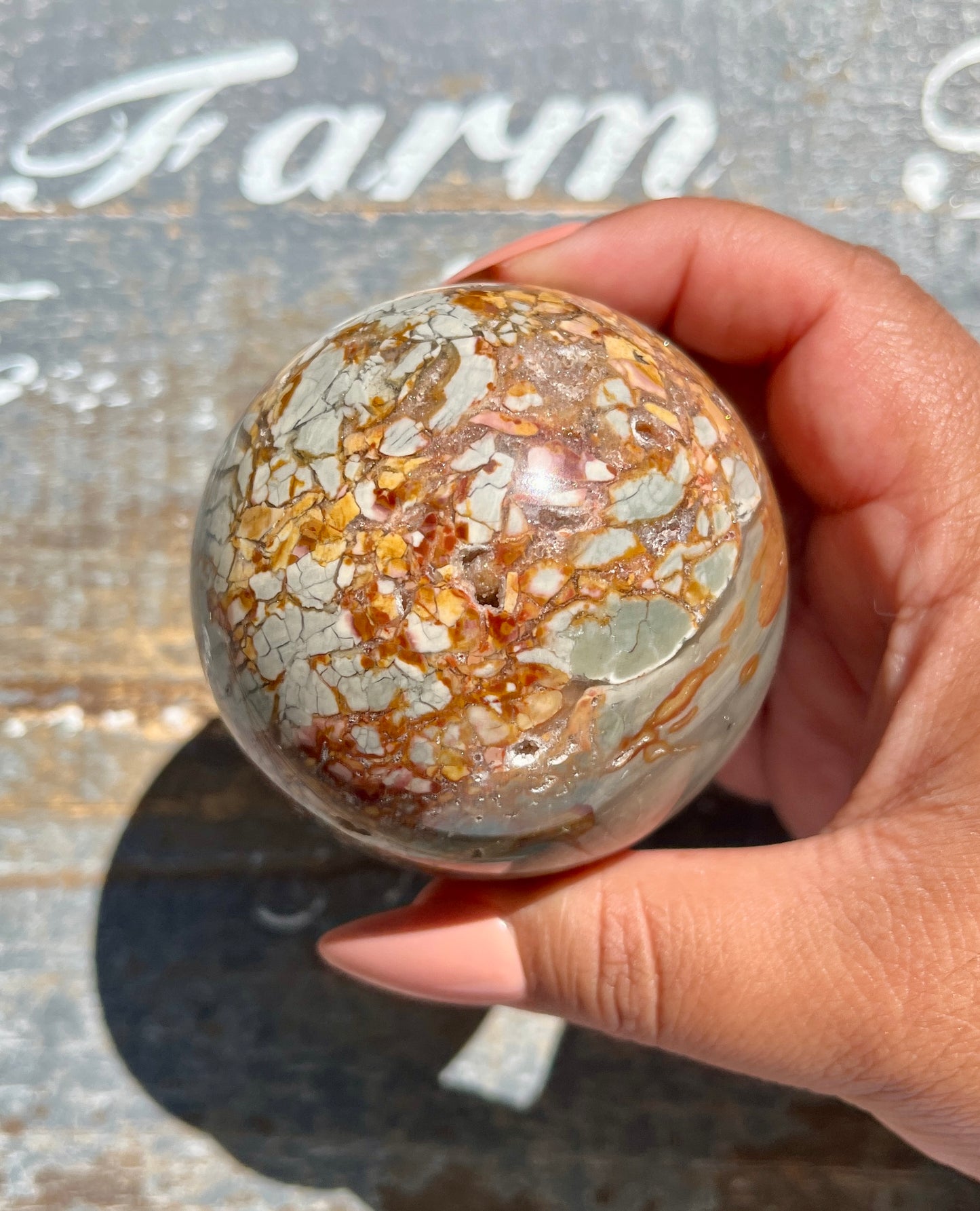 Gorgeous Ibis Jasper Sphere from Madagascar