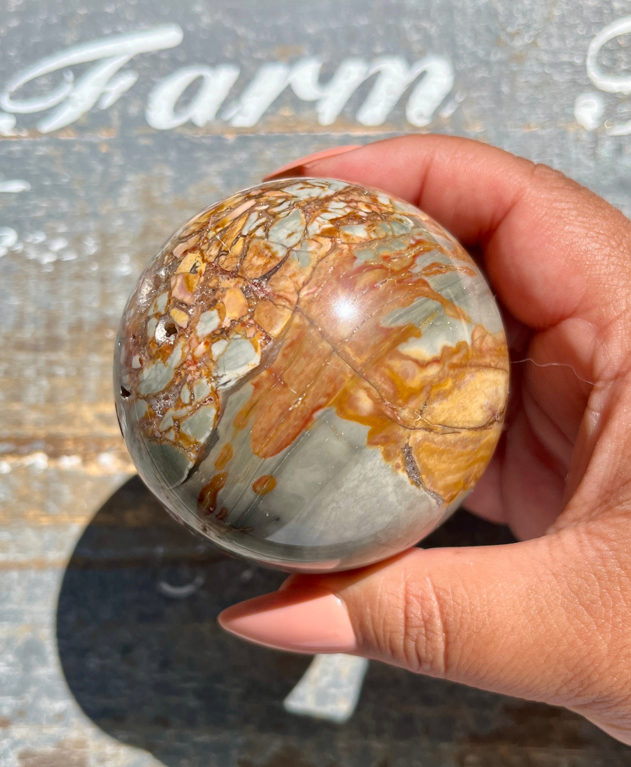 Druzy Ibis Jasper 2024 Sphere